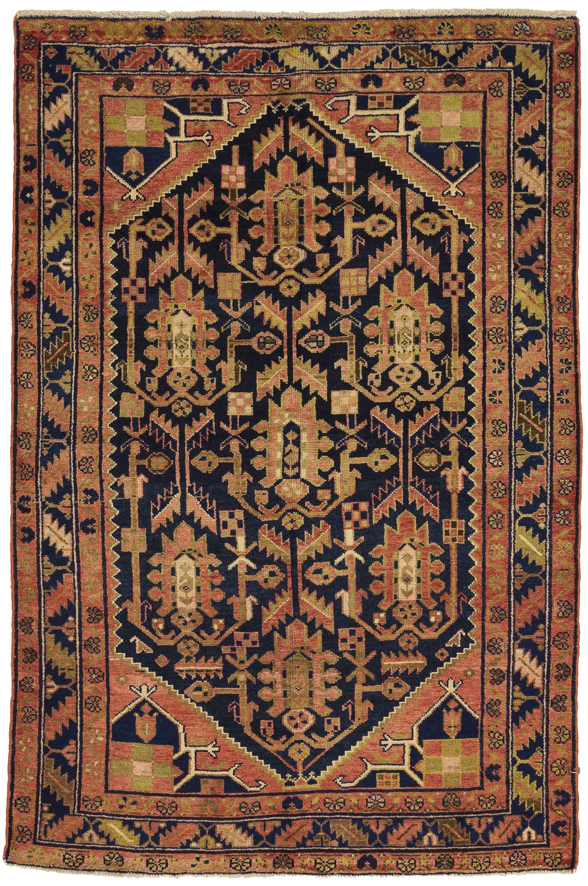 Thumbnail 12 for Antique Persian Hamadan Traditional Rug 10655
