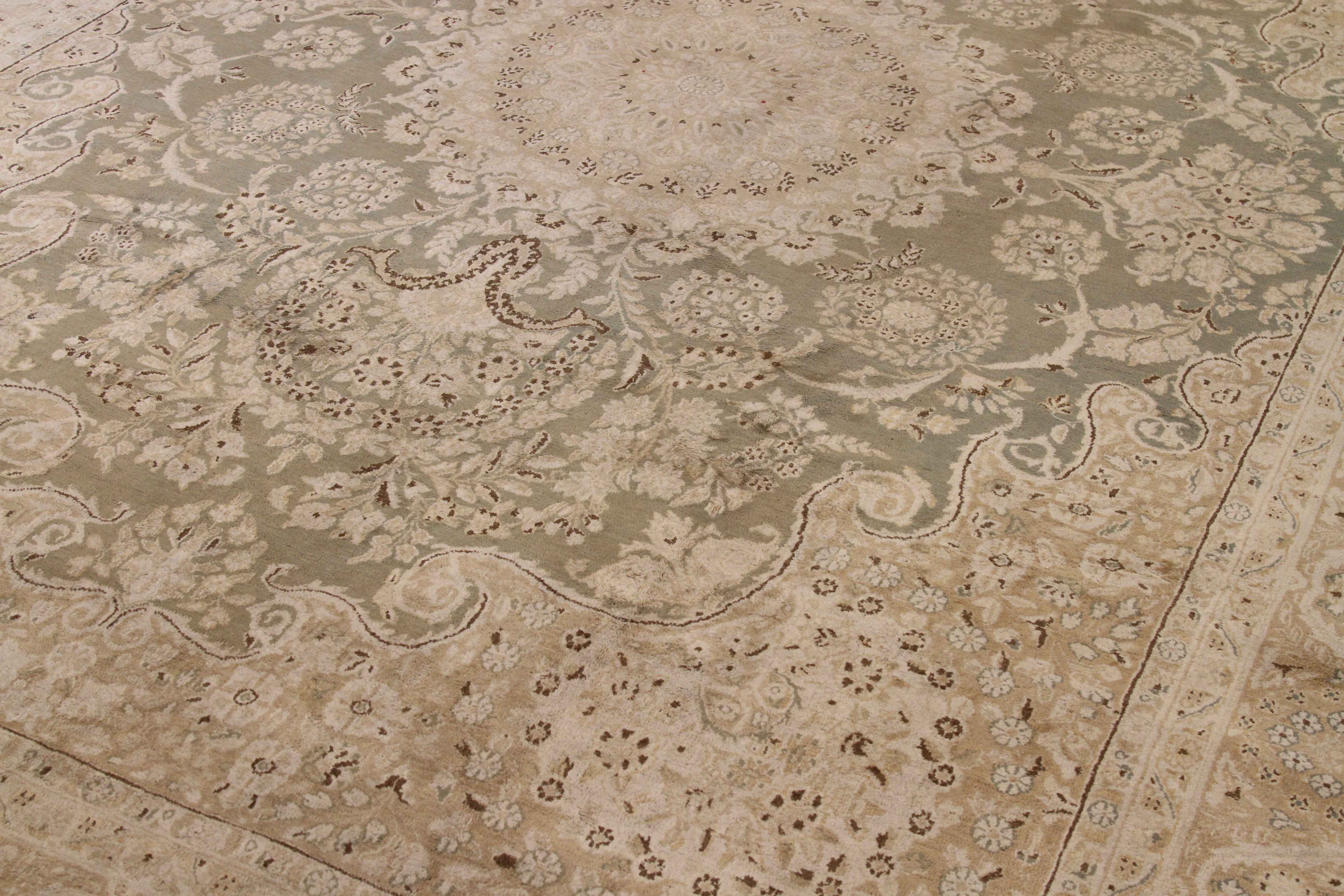 Thumbnail 2 for Antique Persian Kerman Transitional Rug 53657