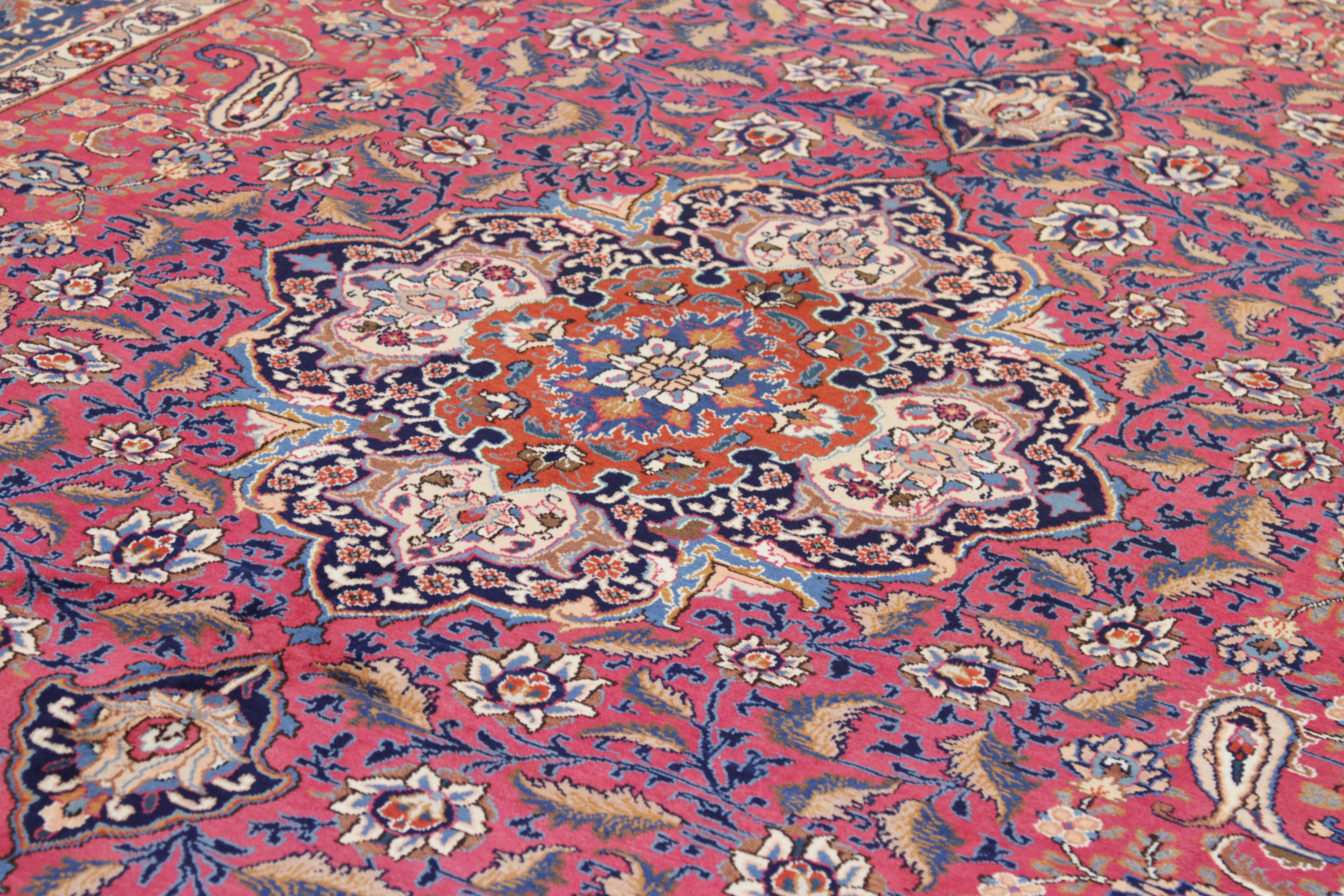 Thumbnail 3 for Antique Persian Mashad Traditional Rug 10681