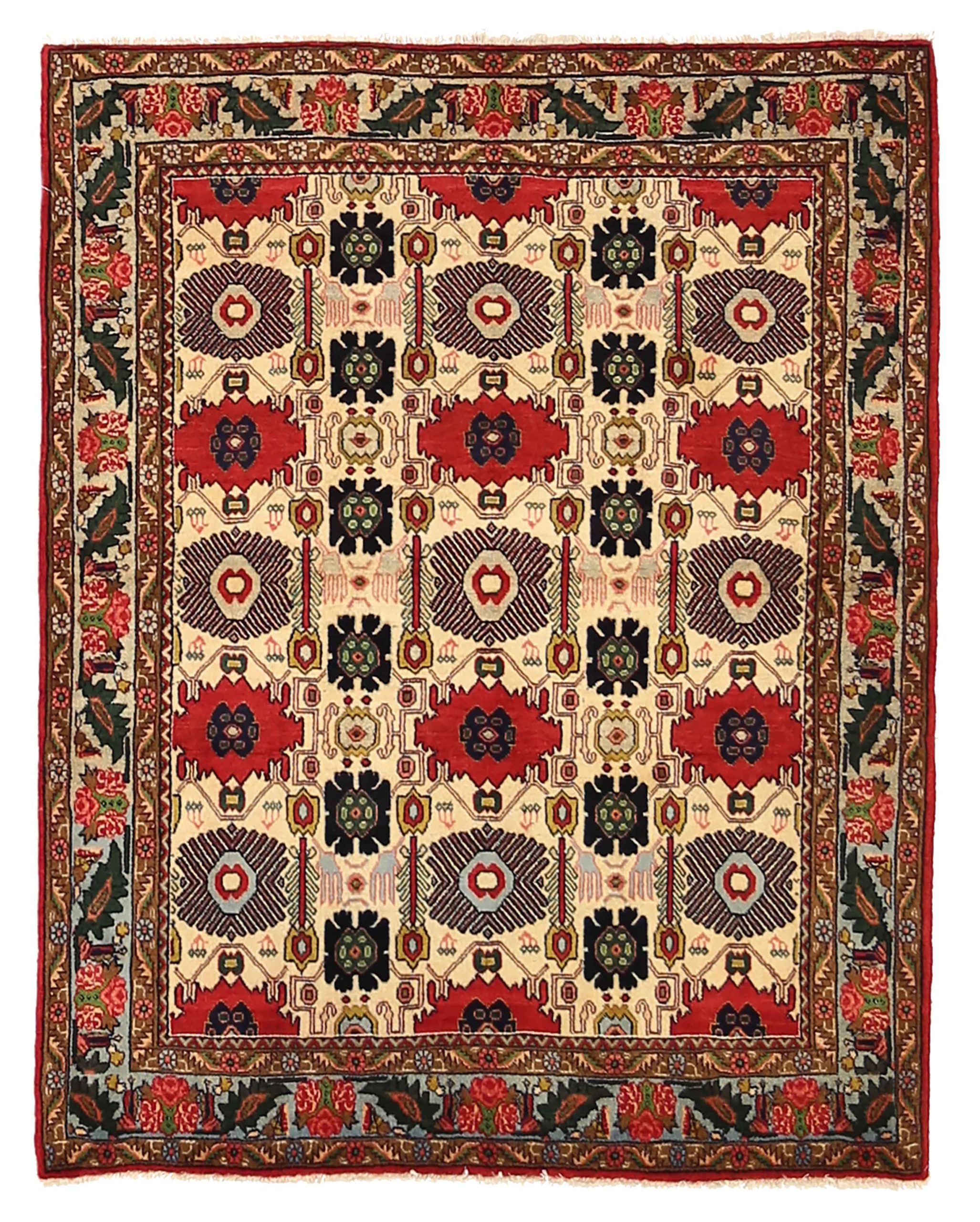 Thumbnail 14 for Persian Sarouk Transitional Rug 10663