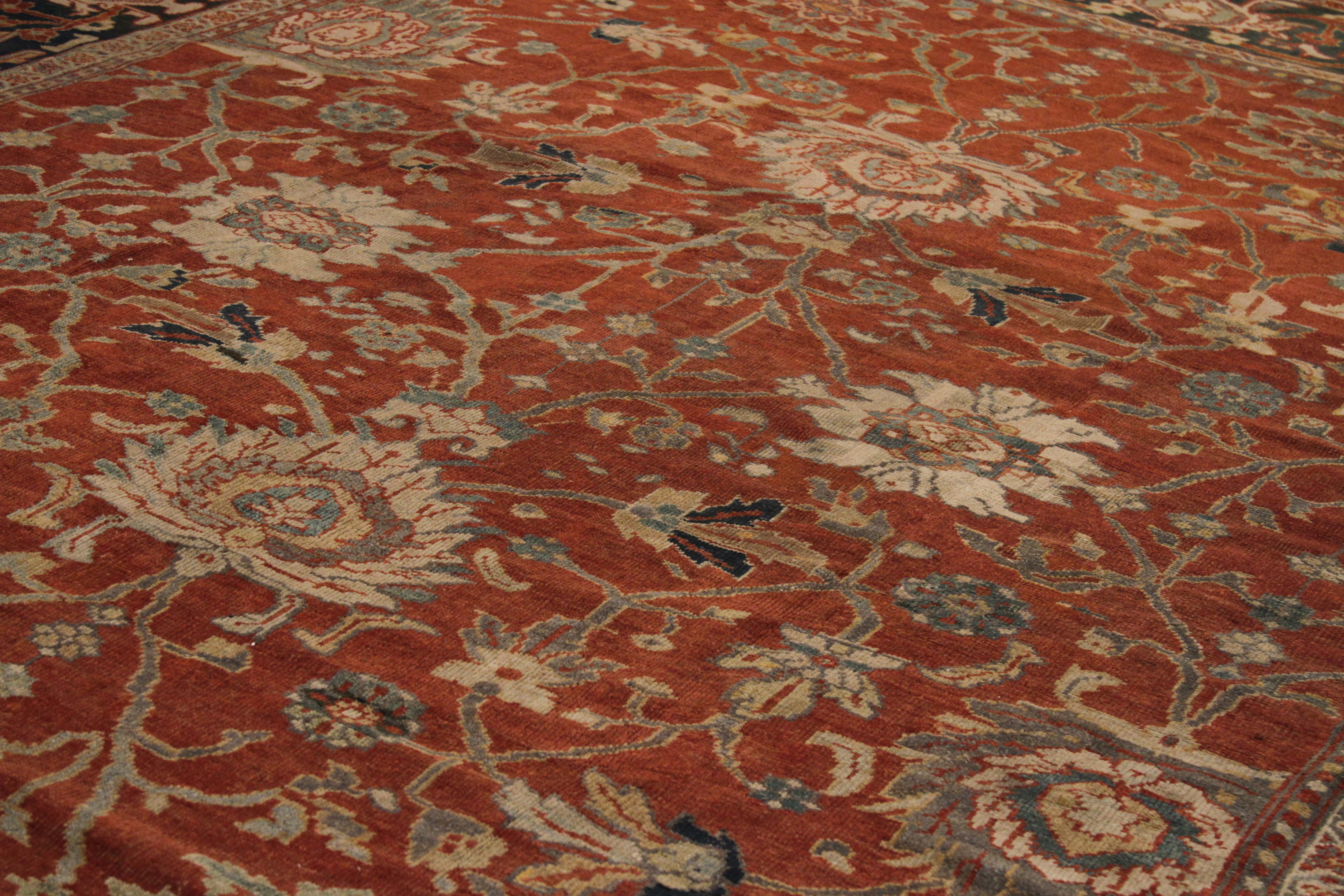 Thumbnail 5 for Antique Persian Sultanabad Traditional Rug 10664