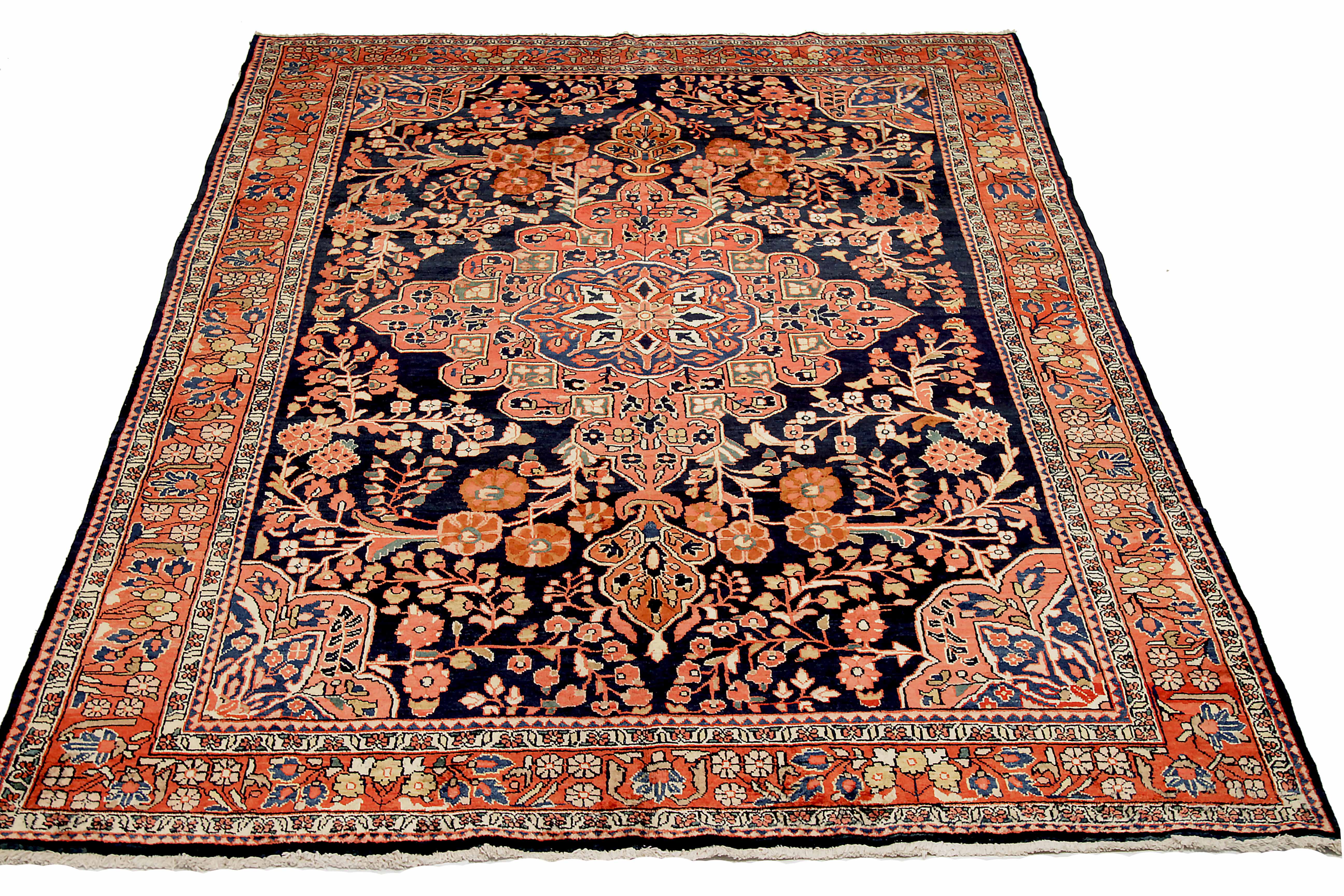 Thumbnail 2 for Antique Persian Mahal Traditional Rug 10667