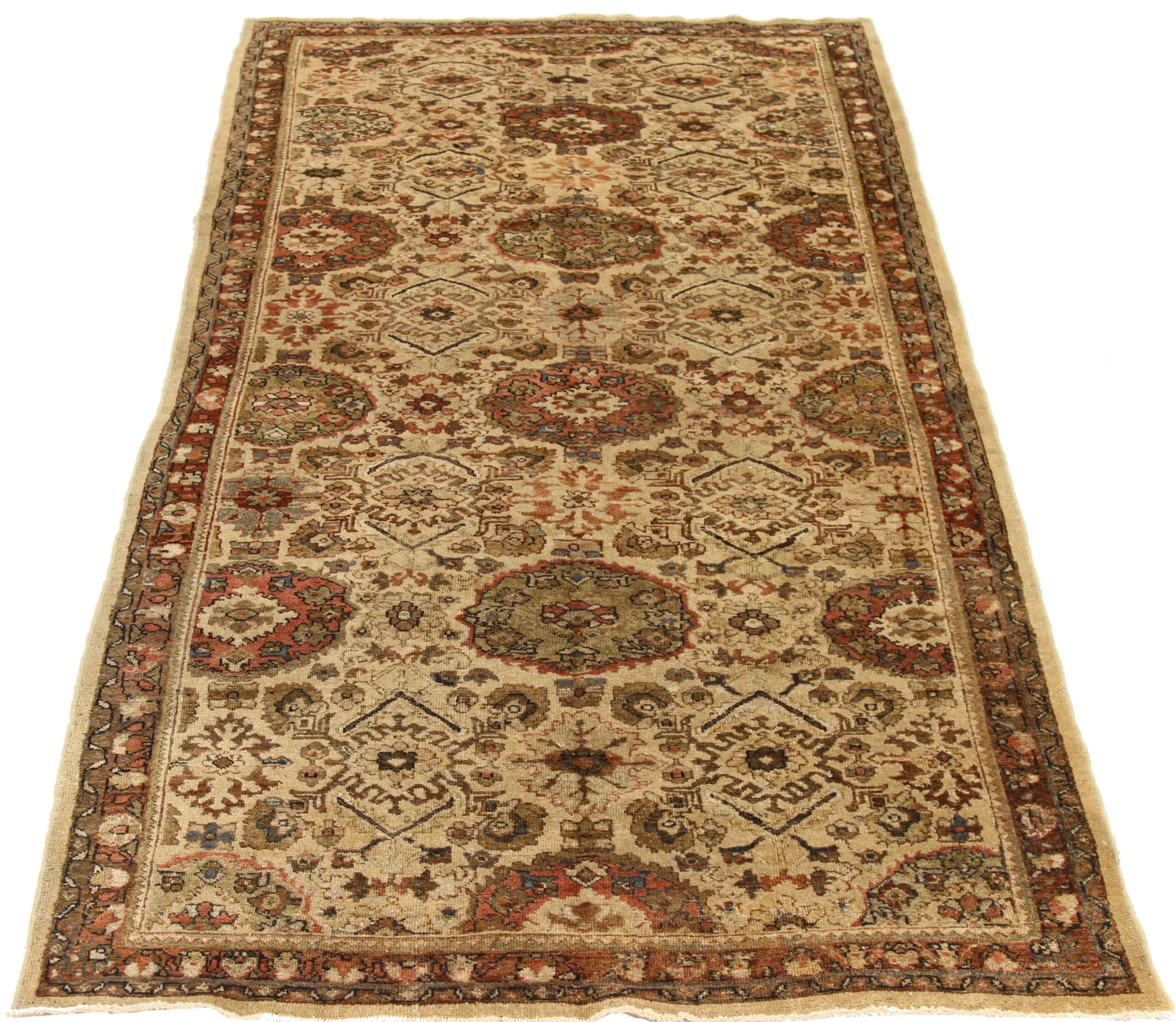 Thumbnail 8 for Antique Persian Mahal Traditional Rug 10672