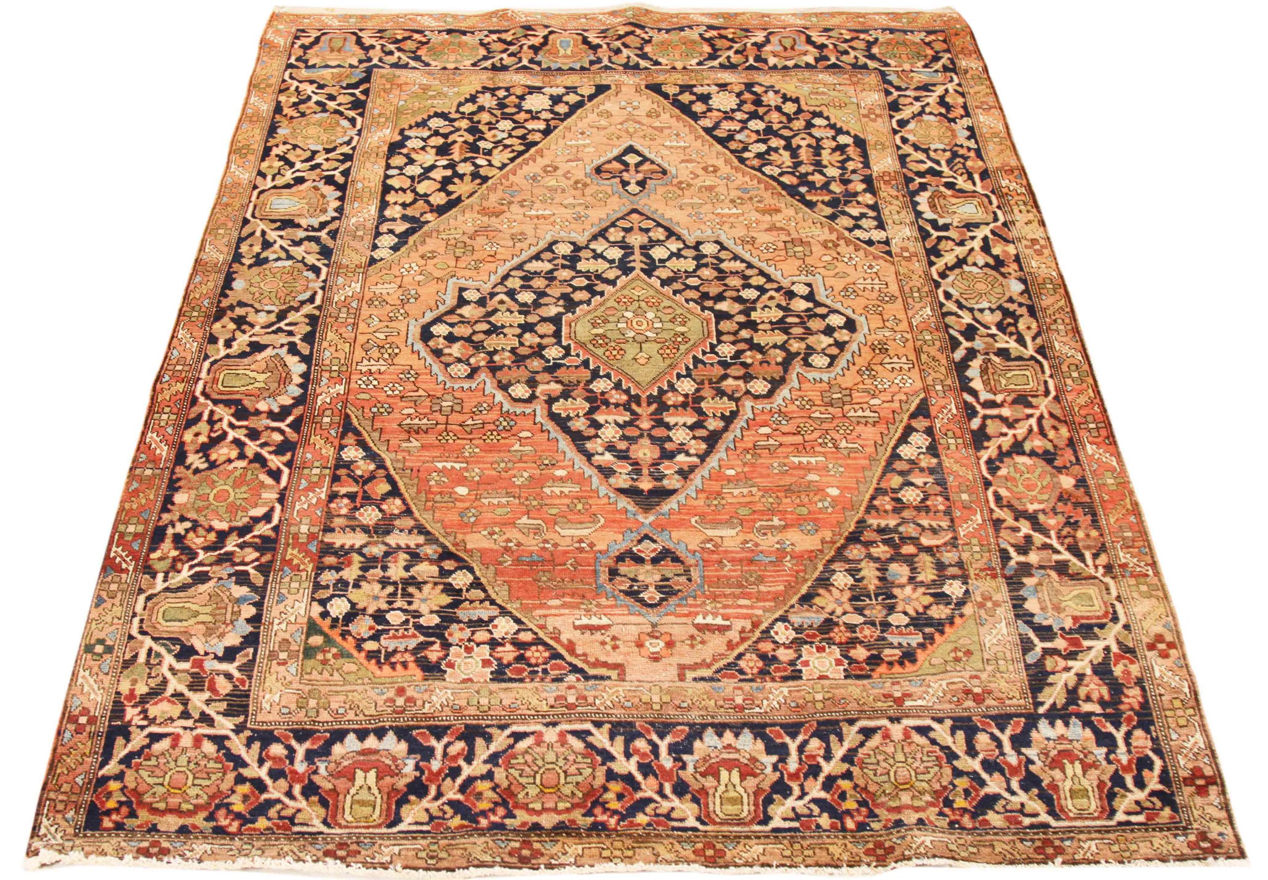 Thumbnail 8 for Antique Persian Farahan Transitional Rug 70470