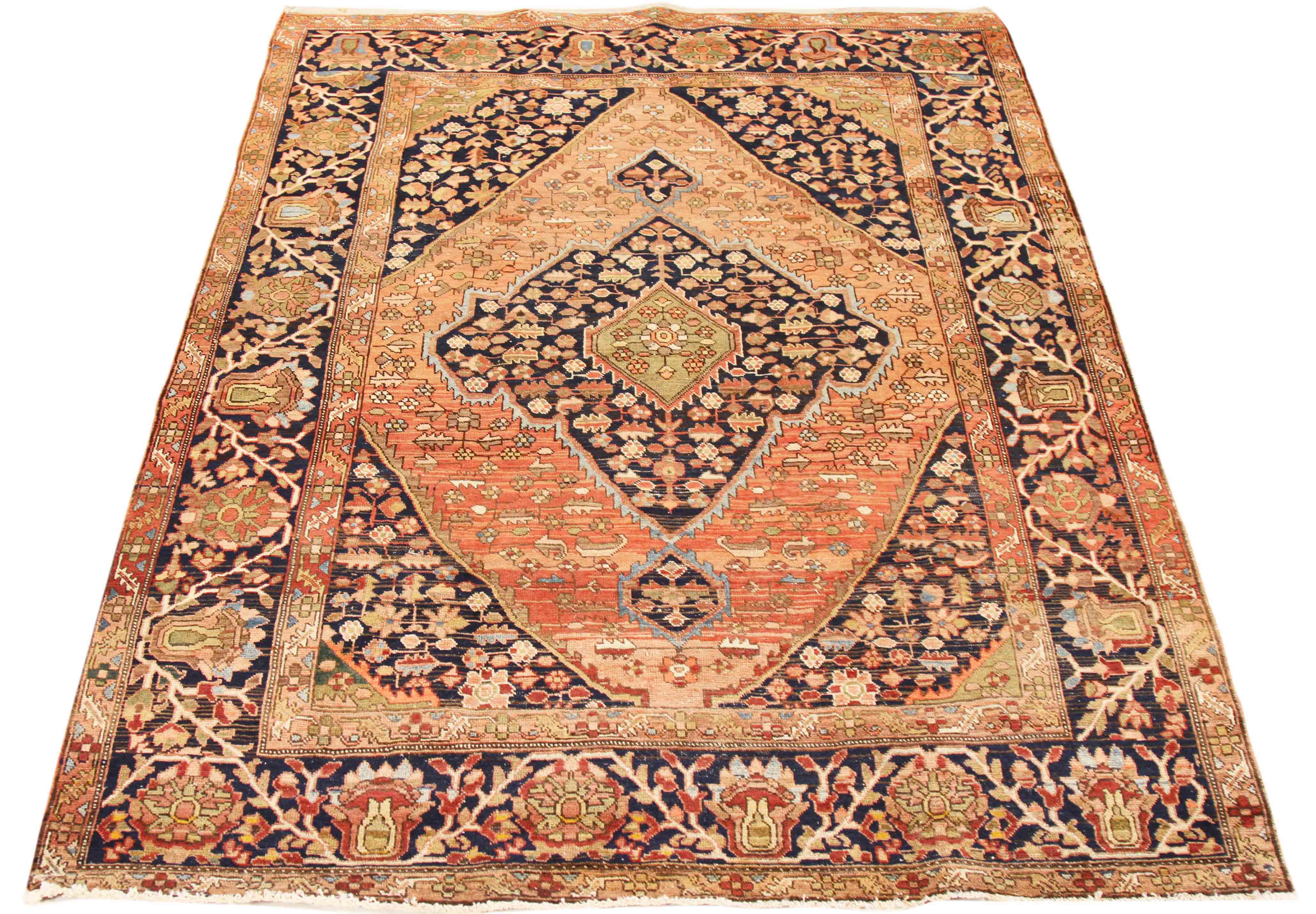 Thumbnail 10 for Antique Persian Farahan Transitional Rug 70470