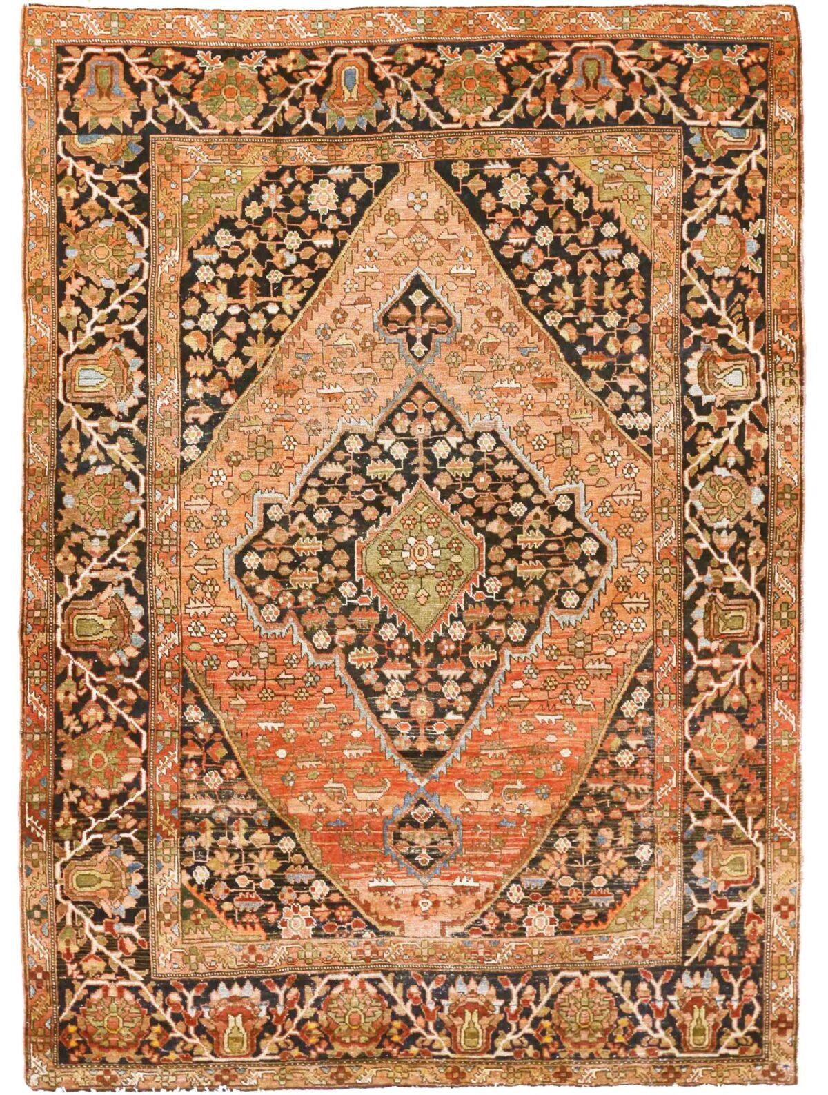 Thumbnail 14 for Antique Persian Farahan Transitional Rug 70470