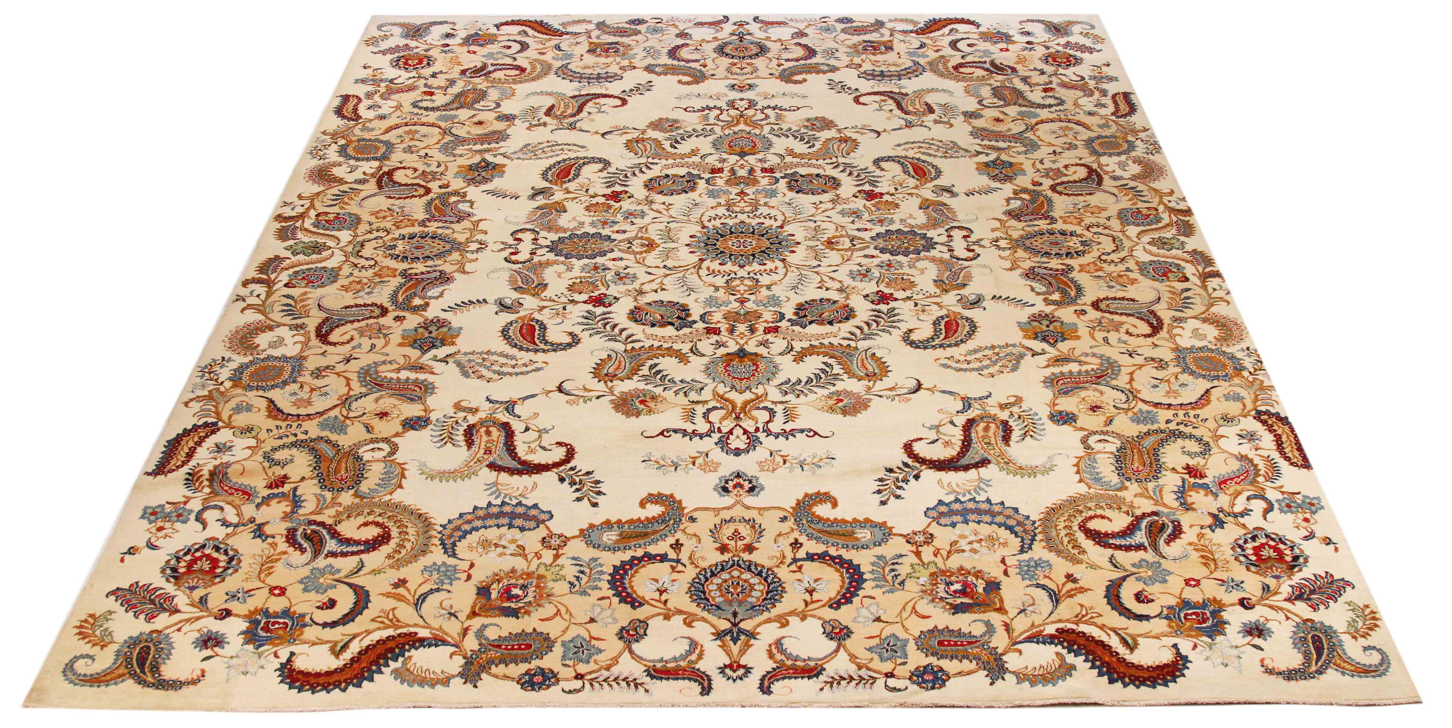 Thumbnail 5 for Antique Persian Kashan Transitional Rug 70475