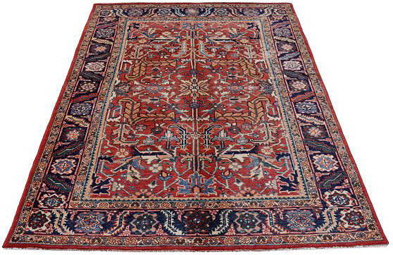 Thumbnail 3 for Antique Persian Heriz Traditional Rug 91109