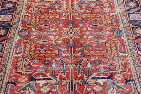 Thumbnail 7 for Antique Persian Heriz Traditional Rug 91109