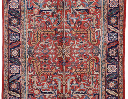 Thumbnail 2 for Antique Persian Heriz Traditional Rug 91109