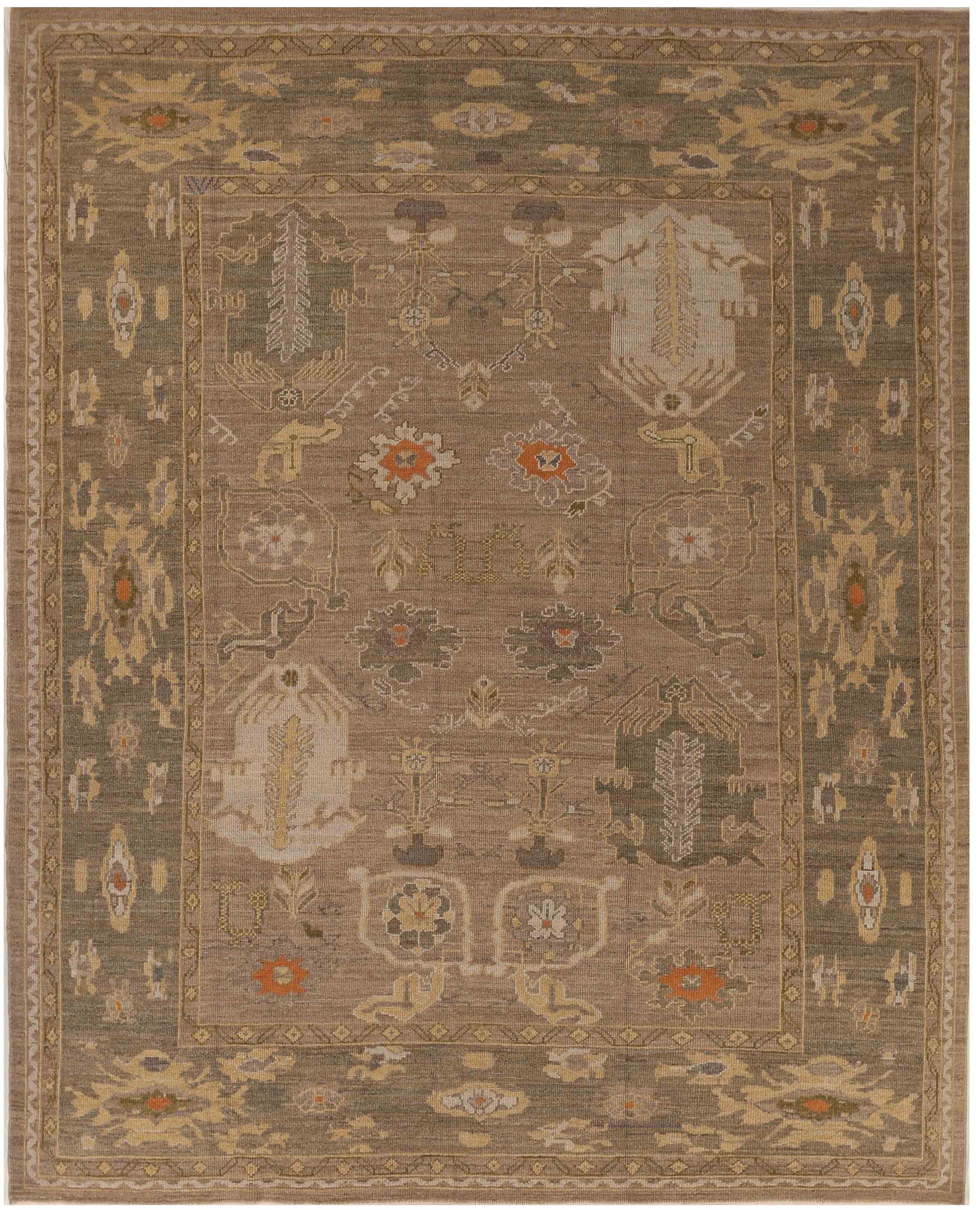 Thumbnail 5 for Persian Oushak Transitional Rug 70527