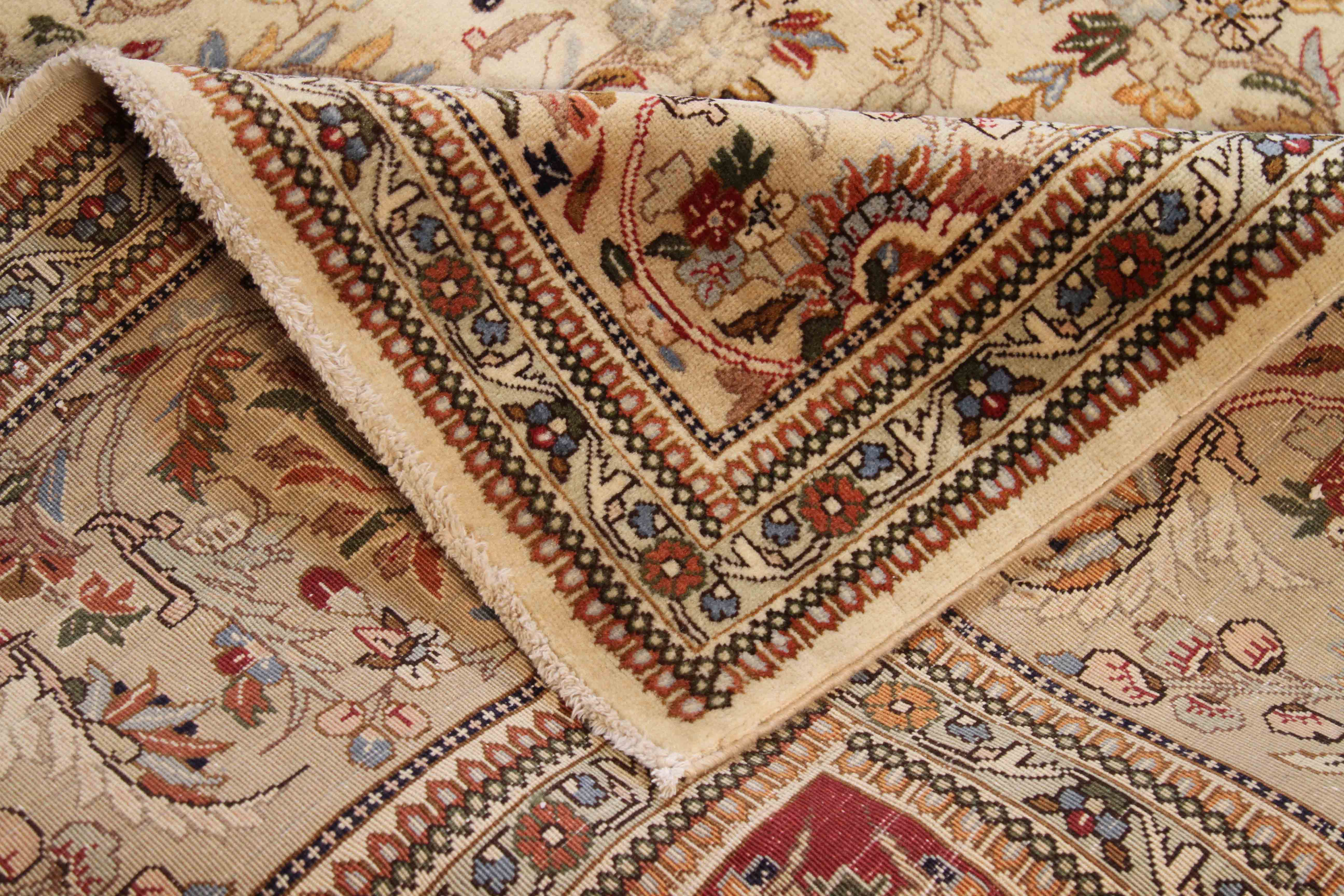 Thumbnail 3 for Antique Persian Tabriz Traditional Rug 70610