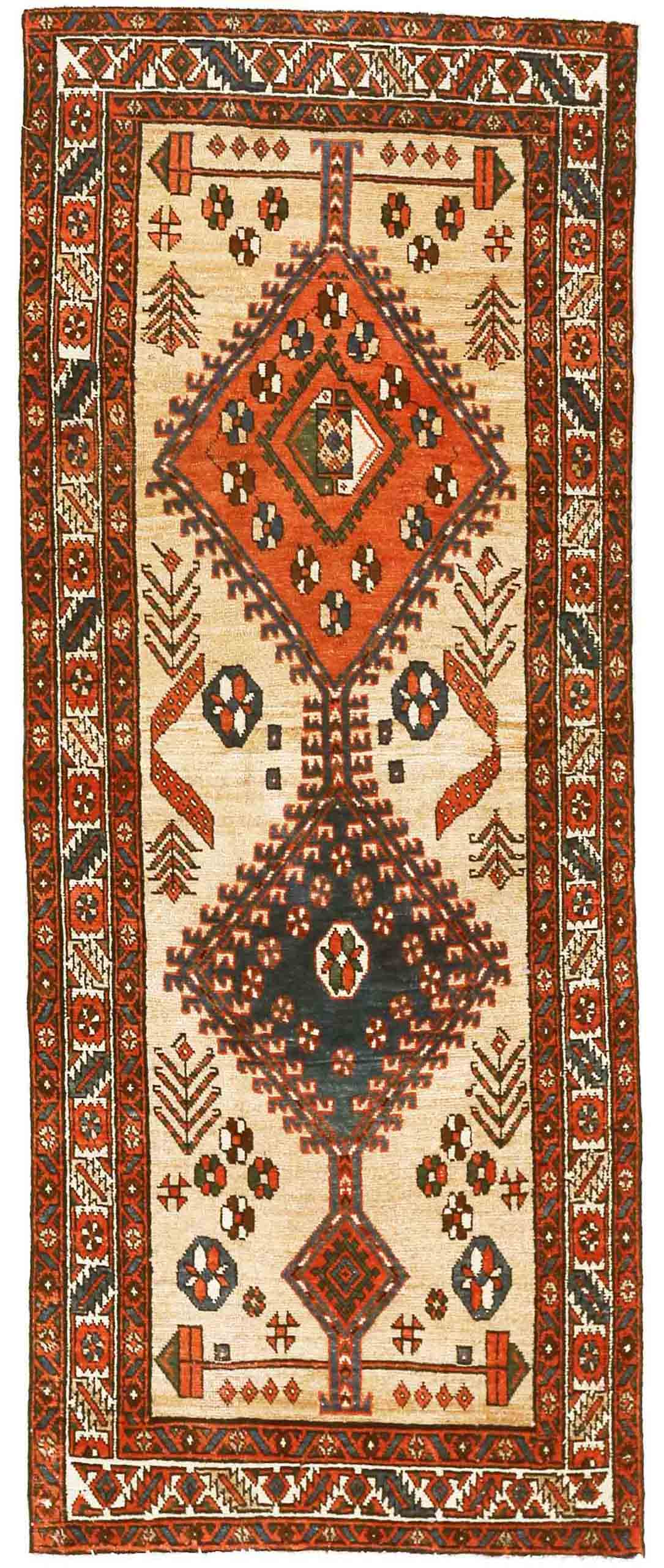 Thumbnail 12 for Antique Persian Azarbaijan Traditional Rug 70597