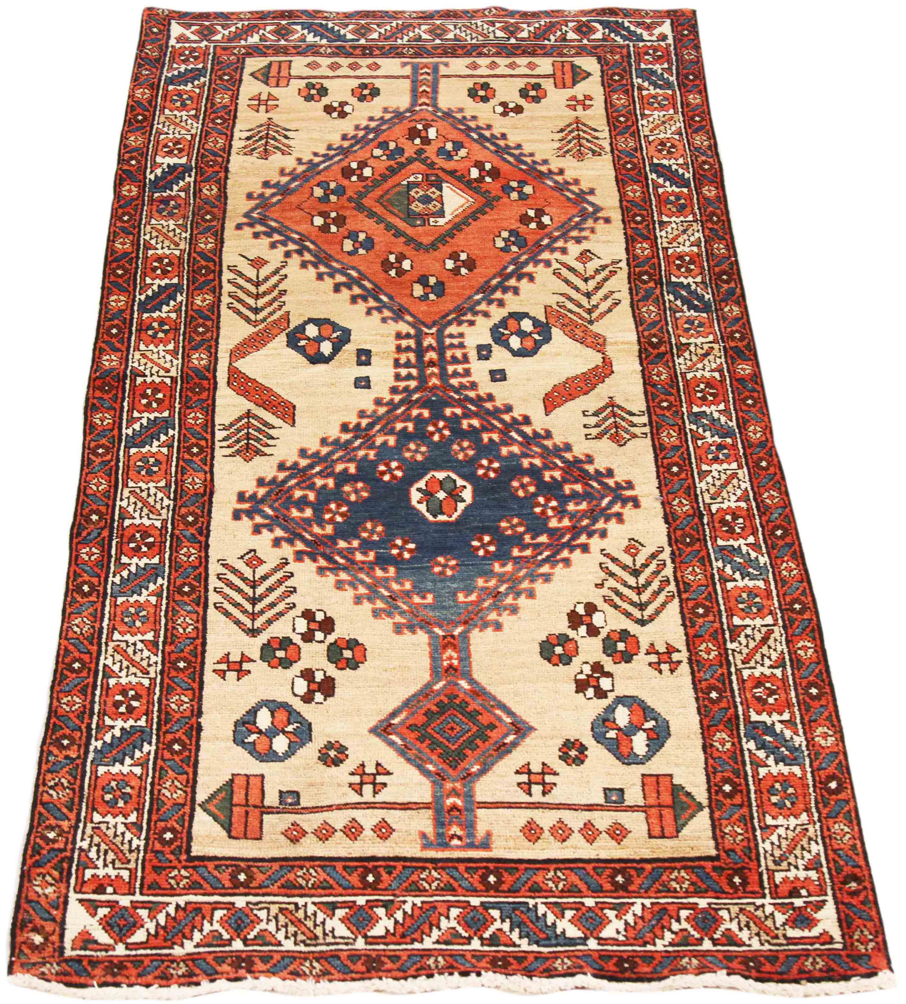 Thumbnail 9 for Antique Persian Azarbaijan Traditional Rug 70597