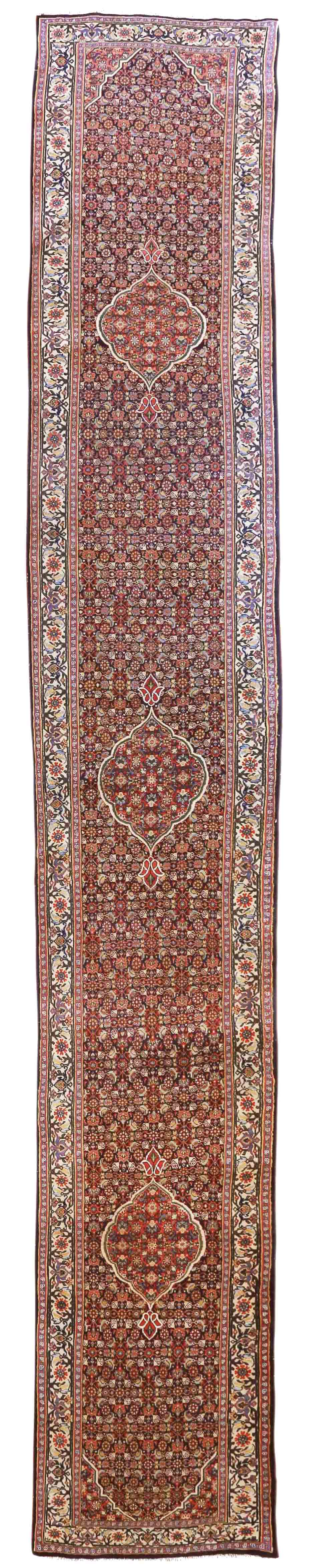 Thumbnail 10 for Antique Persian Bijar Traditional Rug 70601