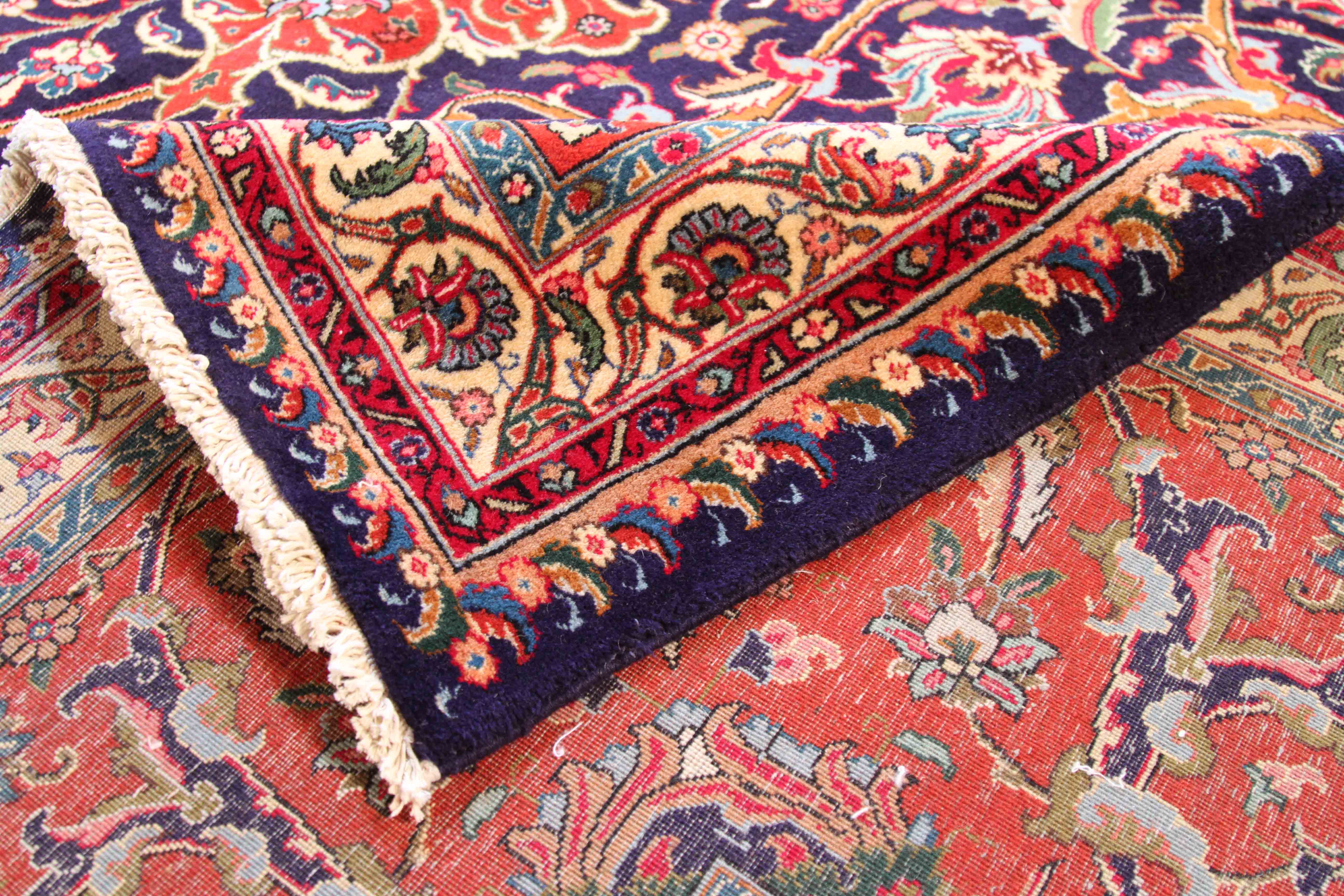 Thumbnail 6 for Antique Persian Tabriz Traditional Rug 70618