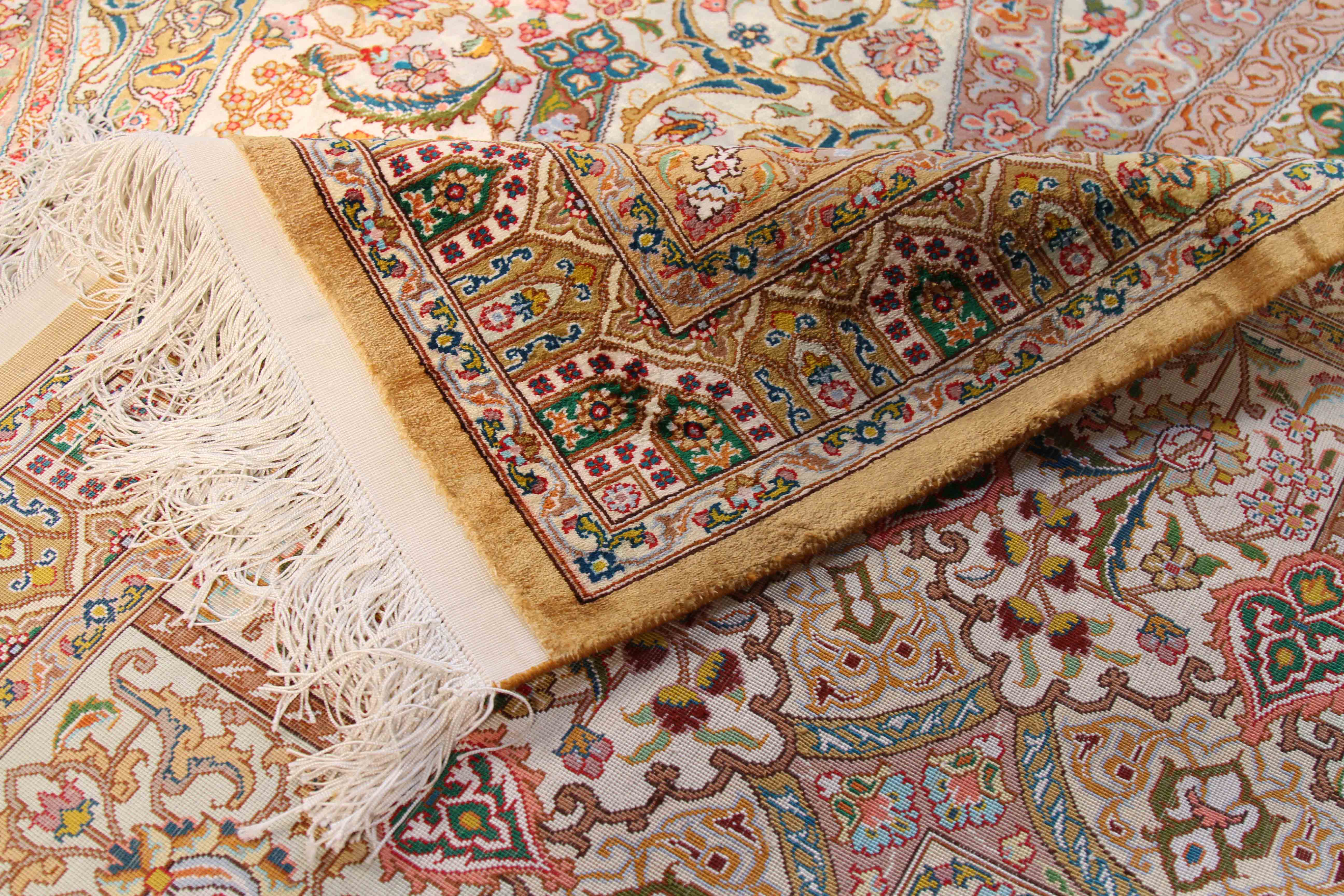 Thumbnail 5 for Persian Qum Silk Transitional Rug 70619
