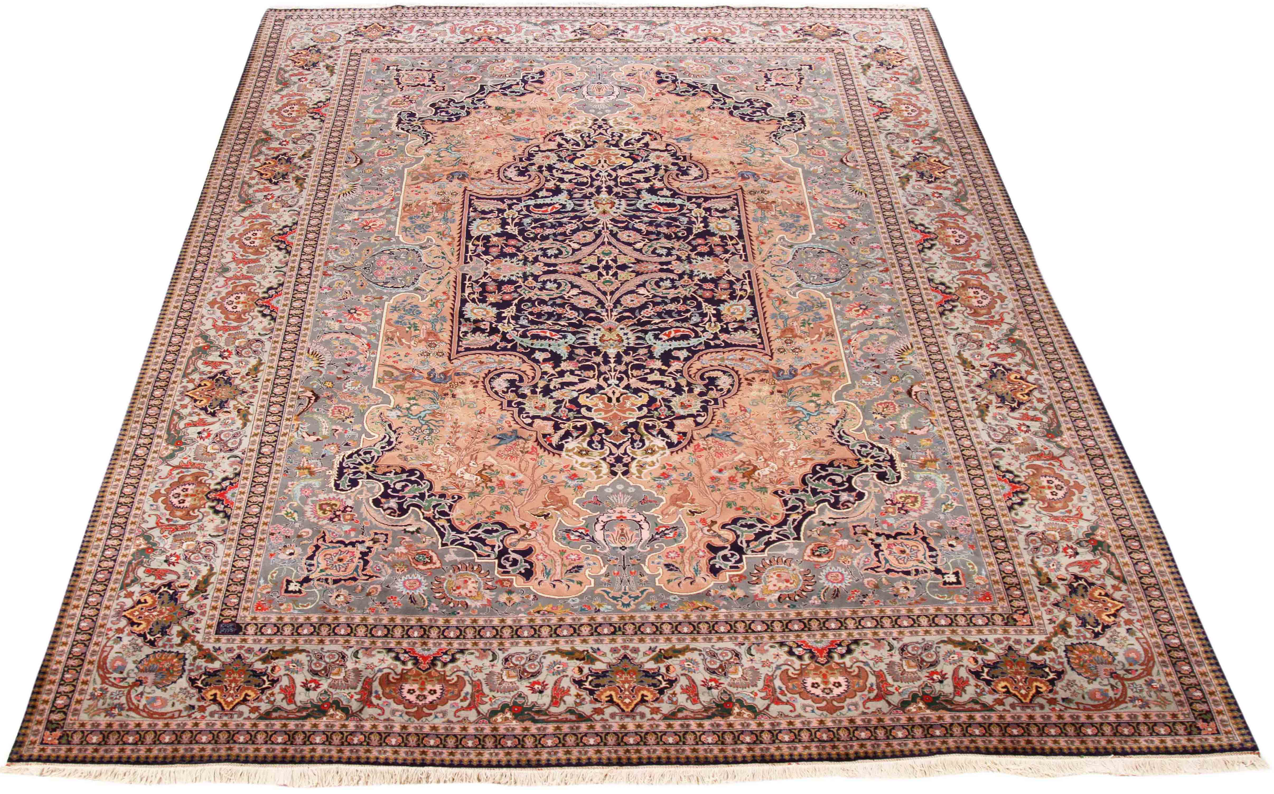 Thumbnail 3 for Antique Persian Tabriz Transitional Rug 70607