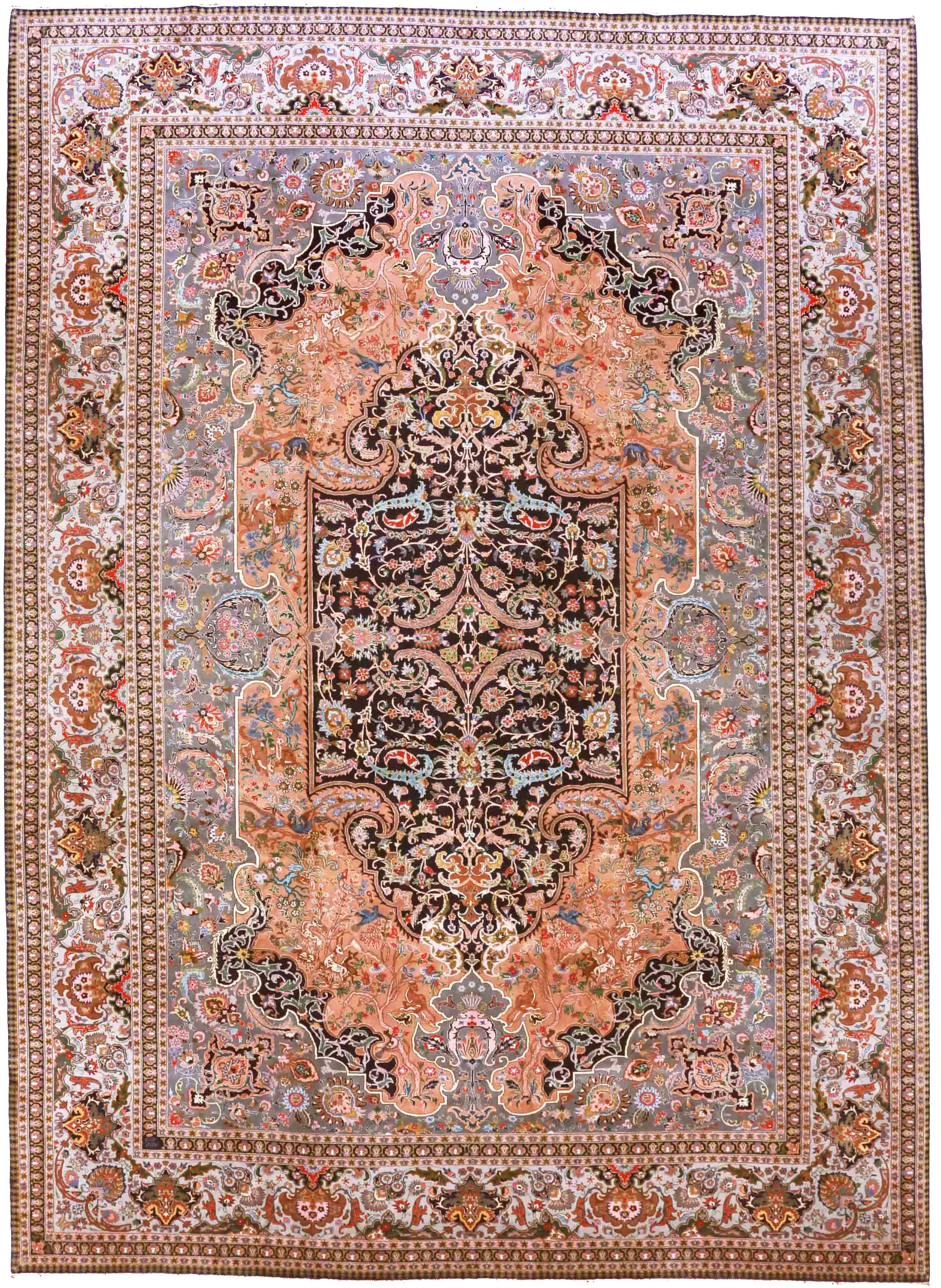 Thumbnail 4 for Antique Persian Tabriz Transitional Rug 70607