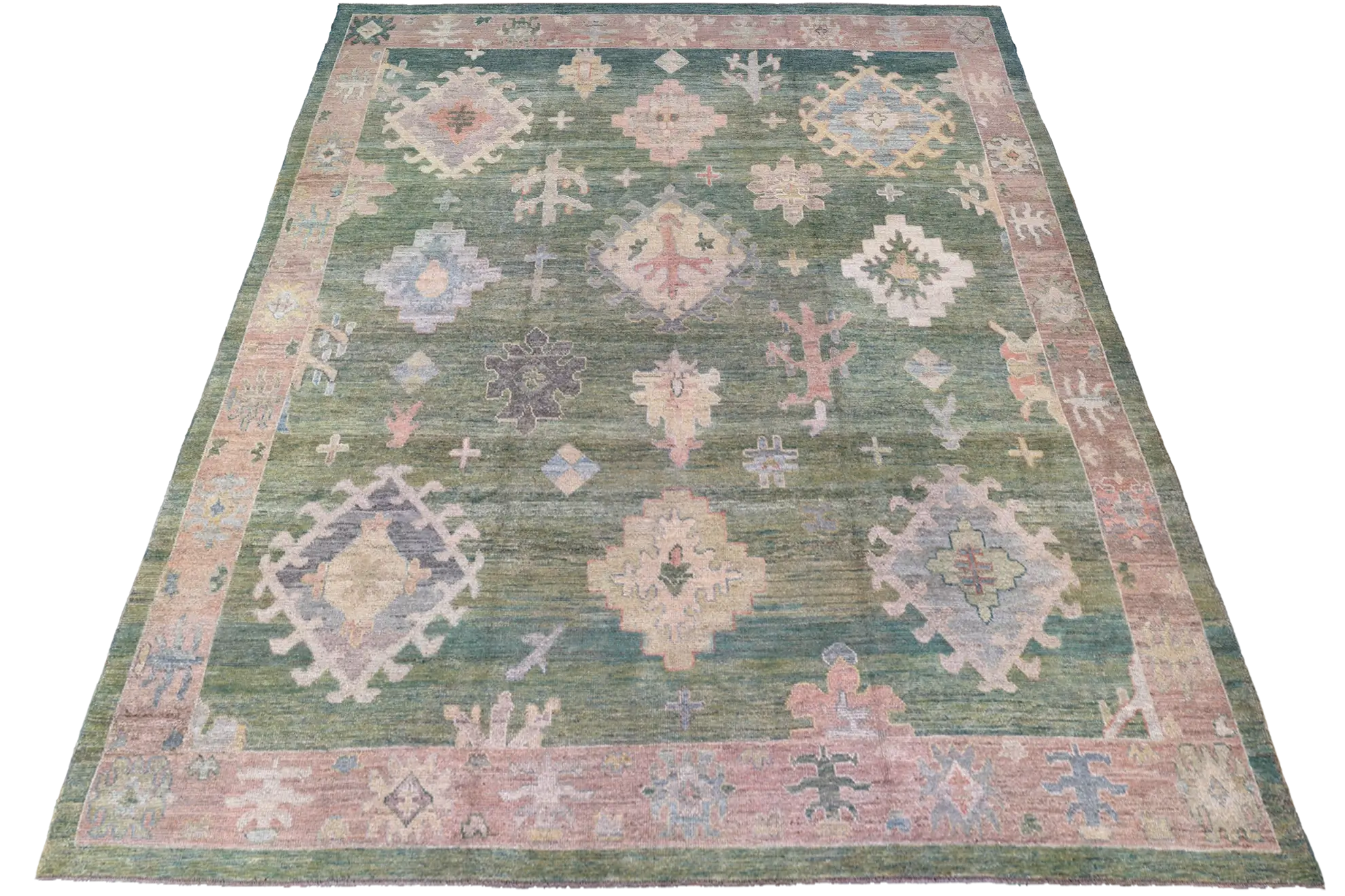 Thumbnail 4 for Turkey Oushak Tribal Rug 90939