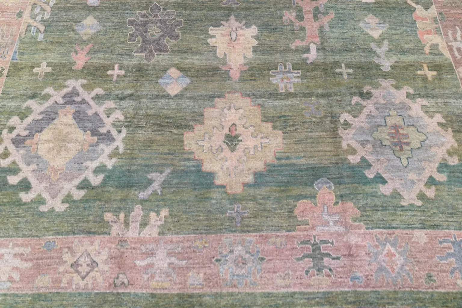 Thumbnail 6 for Turkey Oushak Tribal Rug 90939