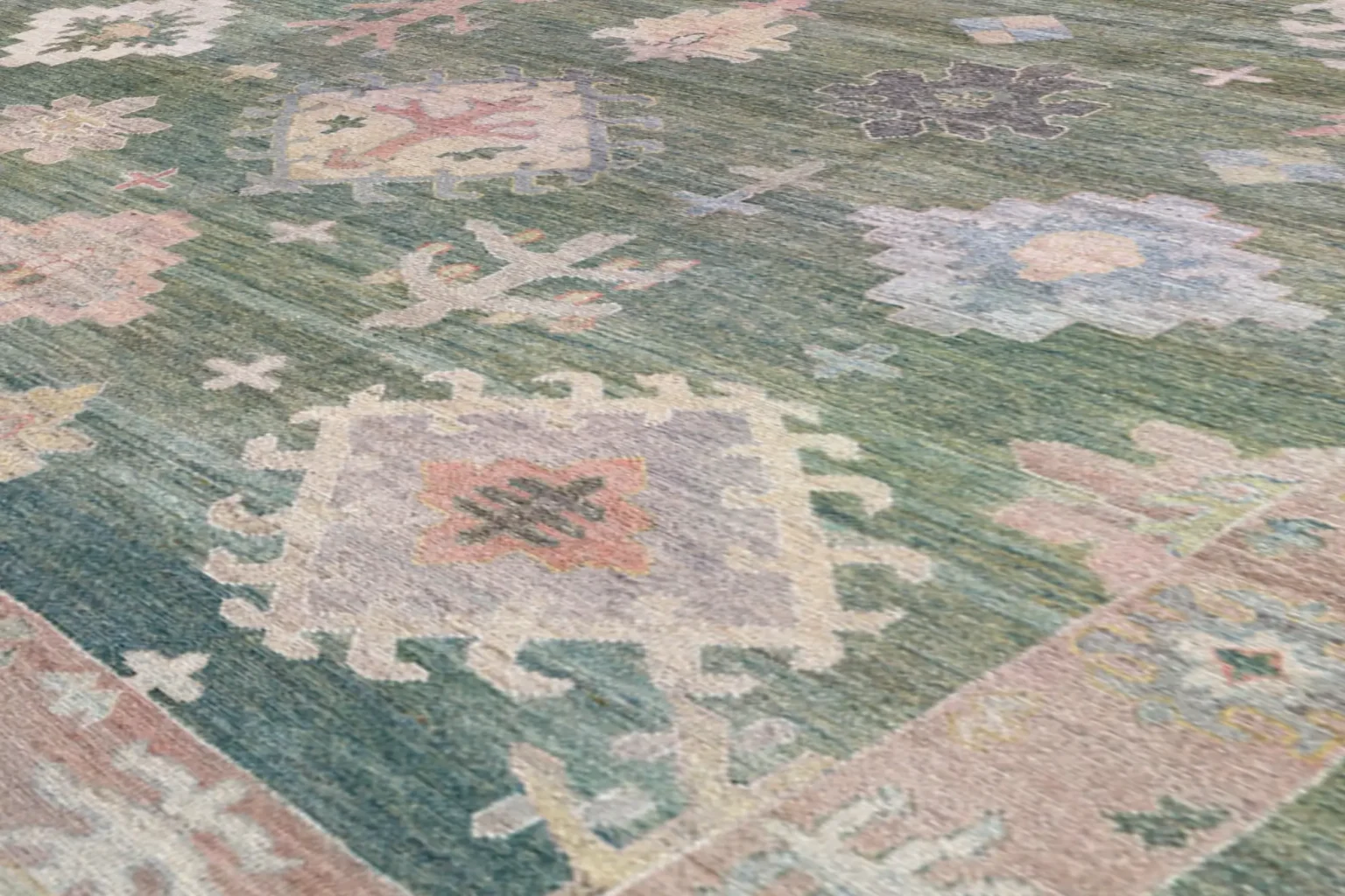 Thumbnail 7 for Turkey Oushak Tribal Rug 90939