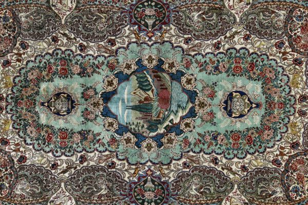 Thumbnail 4 for Antique Persian Tabriz Traditional Rug 91576