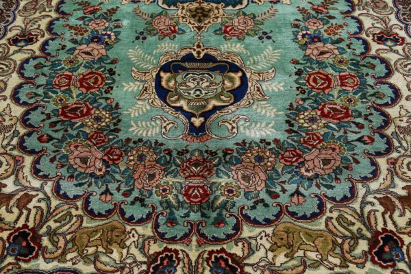 Thumbnail 8 for Antique Persian Tabriz Traditional Rug 91576