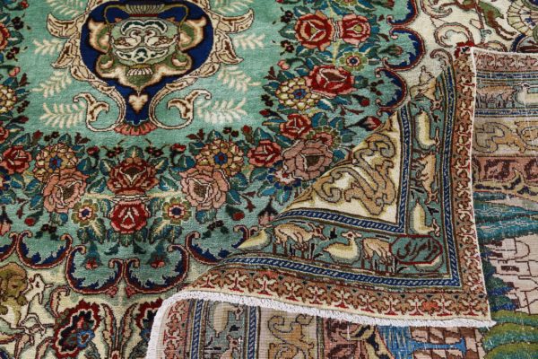 Thumbnail 7 for Antique Persian Tabriz Traditional Rug 91576