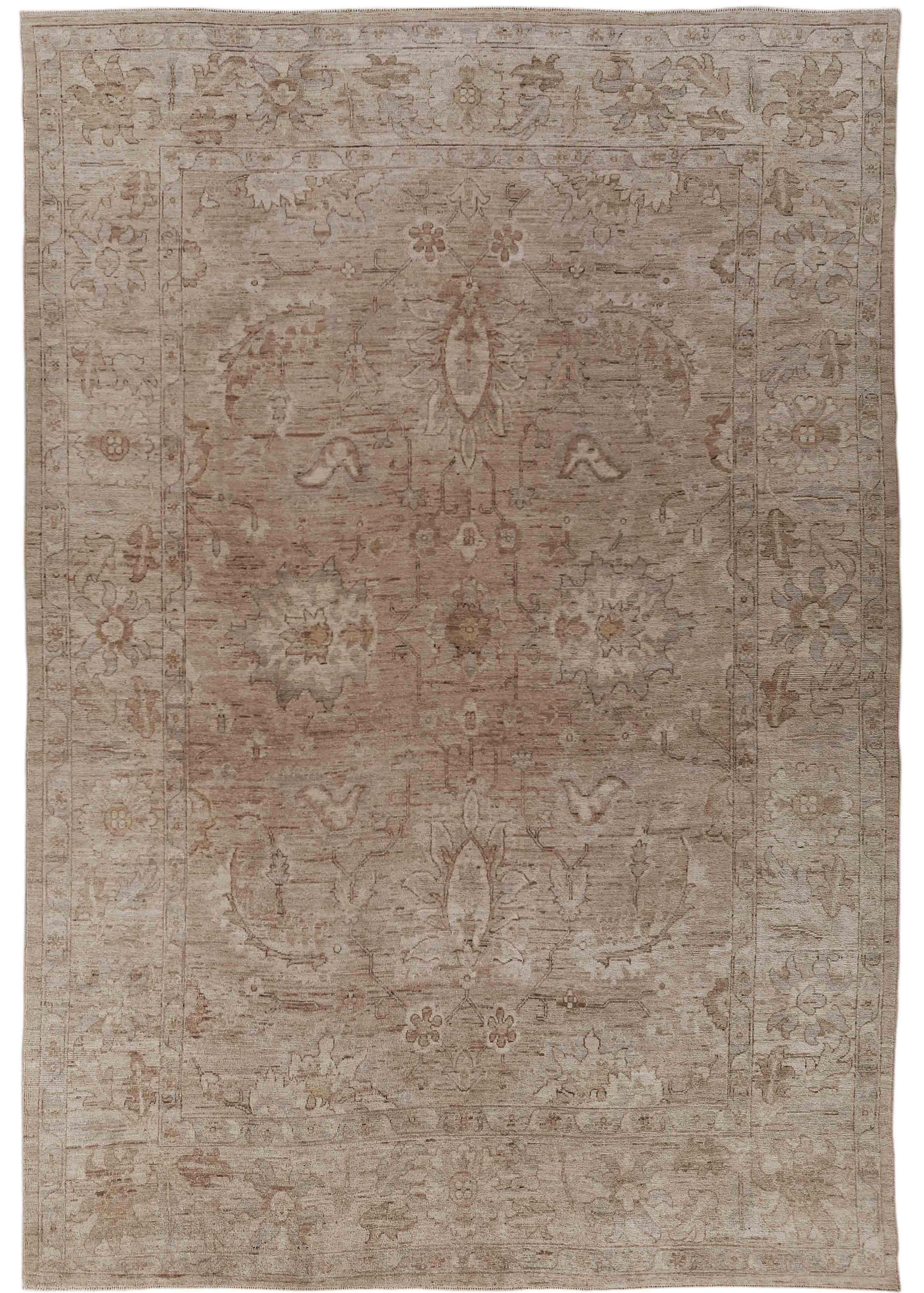 Thumbnail 6 for Afghanistan Oushak Transitional Rug 70698