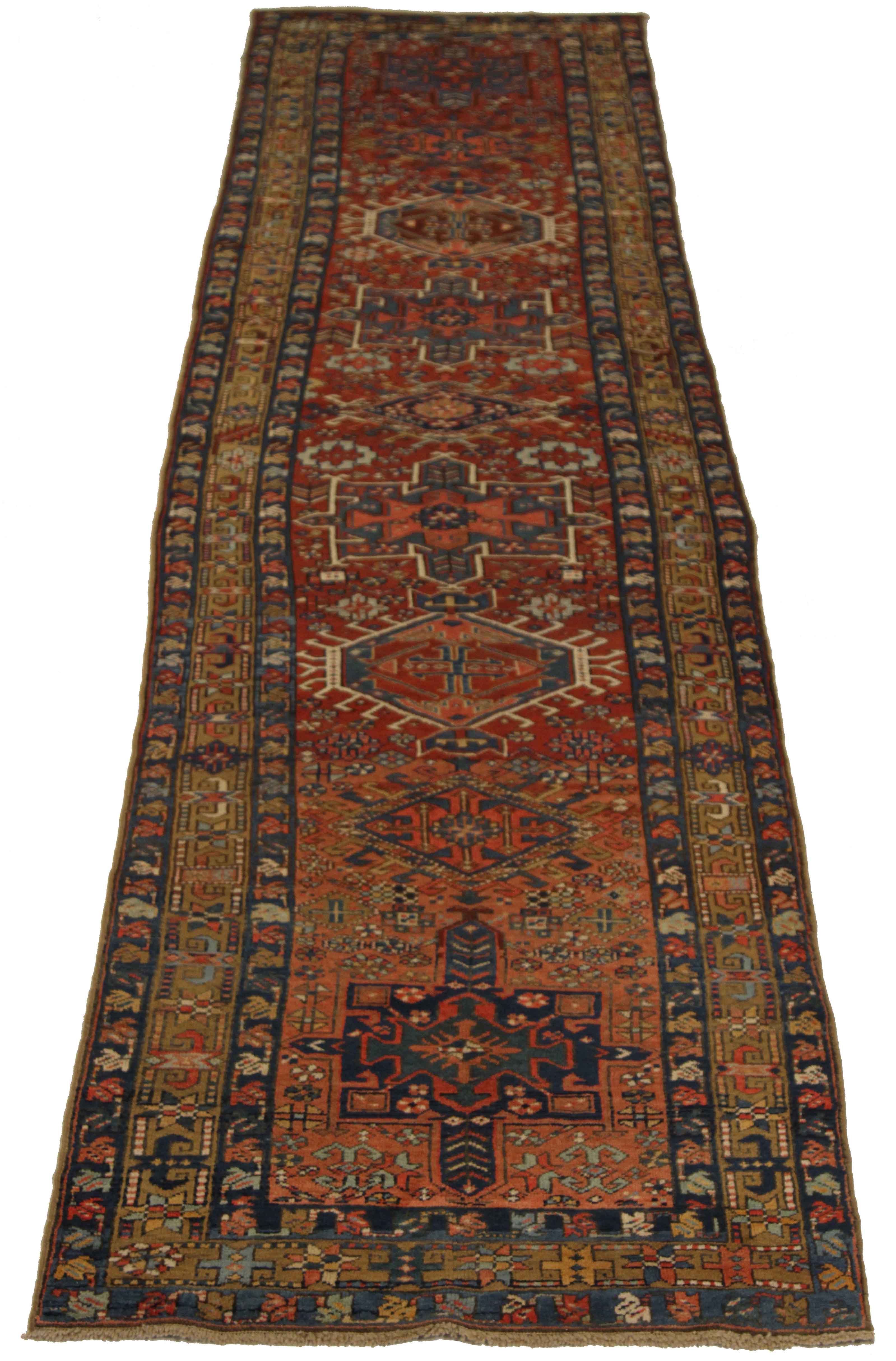 Thumbnail 7 for Antique Persian Heriz Traditional Rug 71141