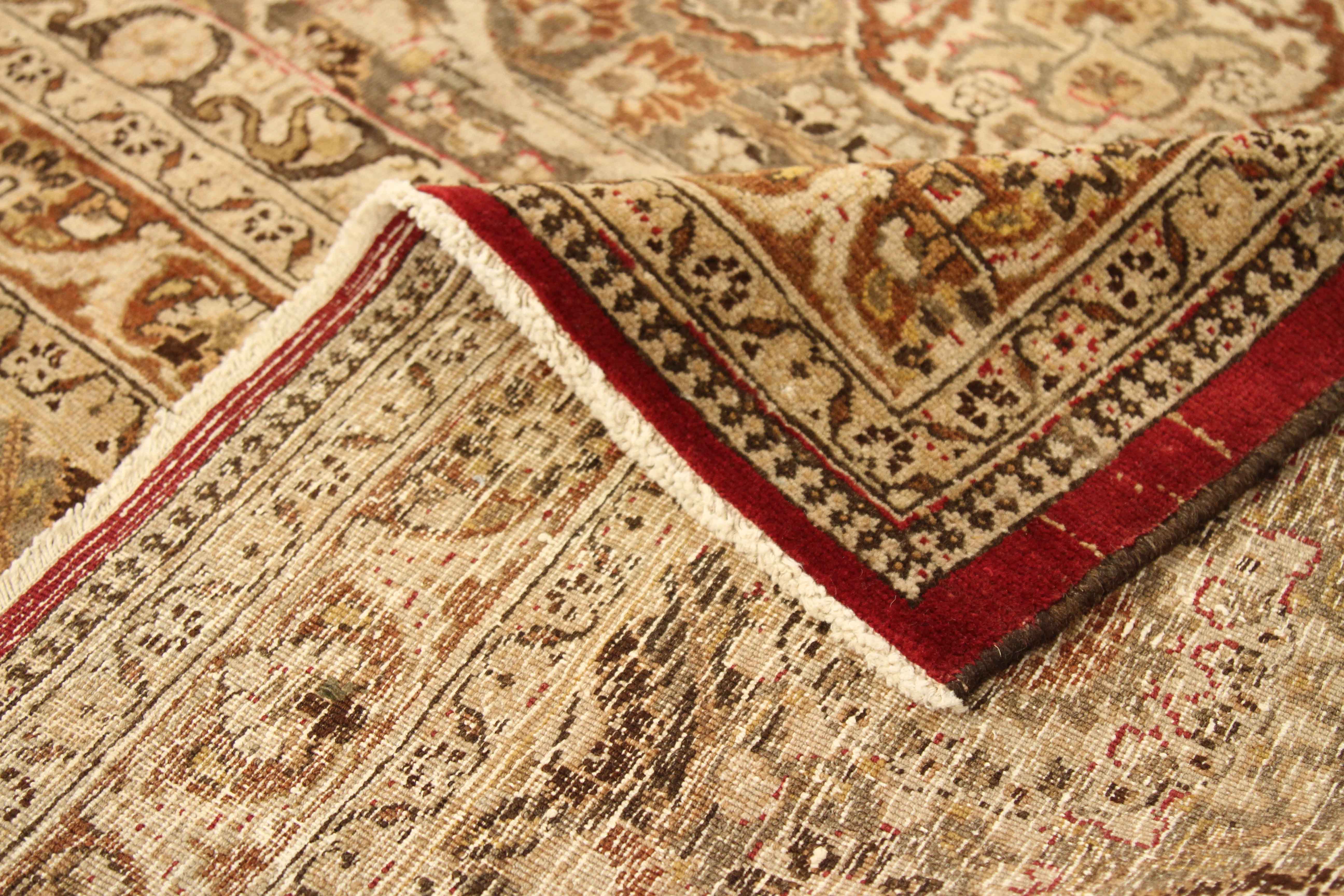 Thumbnail 6 for Antique Persian Mashad Transitional Rug 53946
