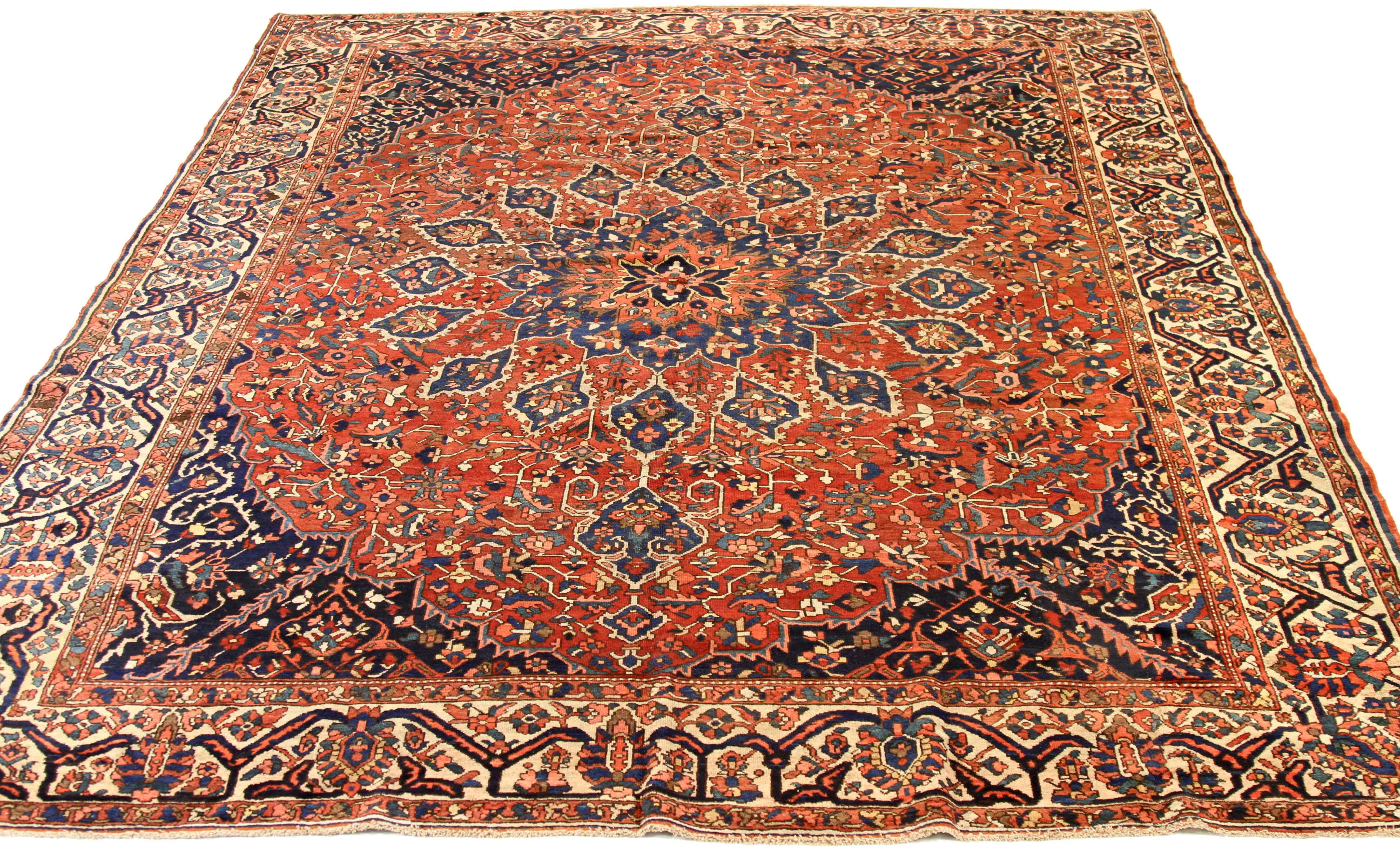 Thumbnail 3 for Antique Persian Bakhtiar Traditional Rug 71184