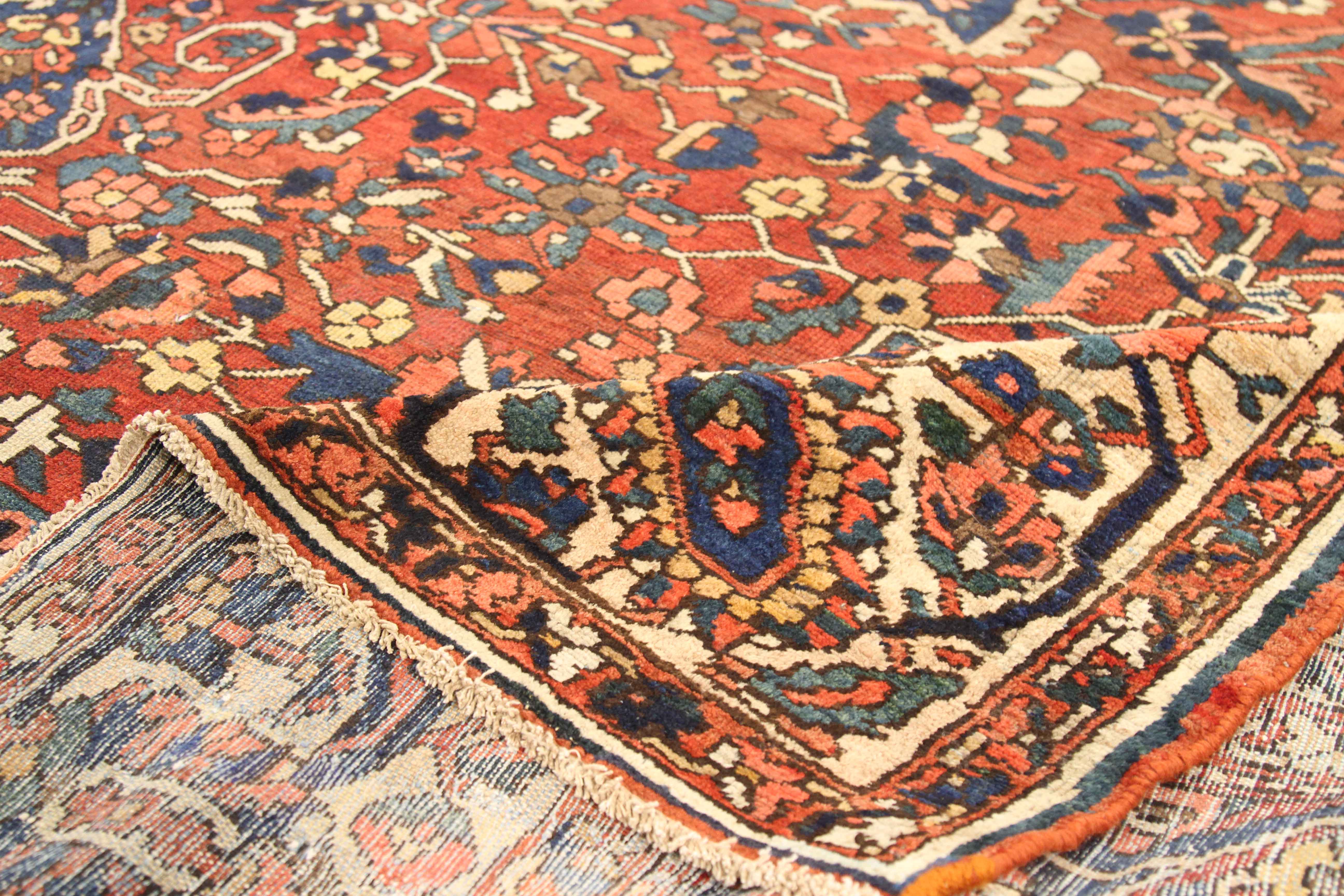 Thumbnail 5 for Antique Persian Bakhtiar Traditional Rug 71184