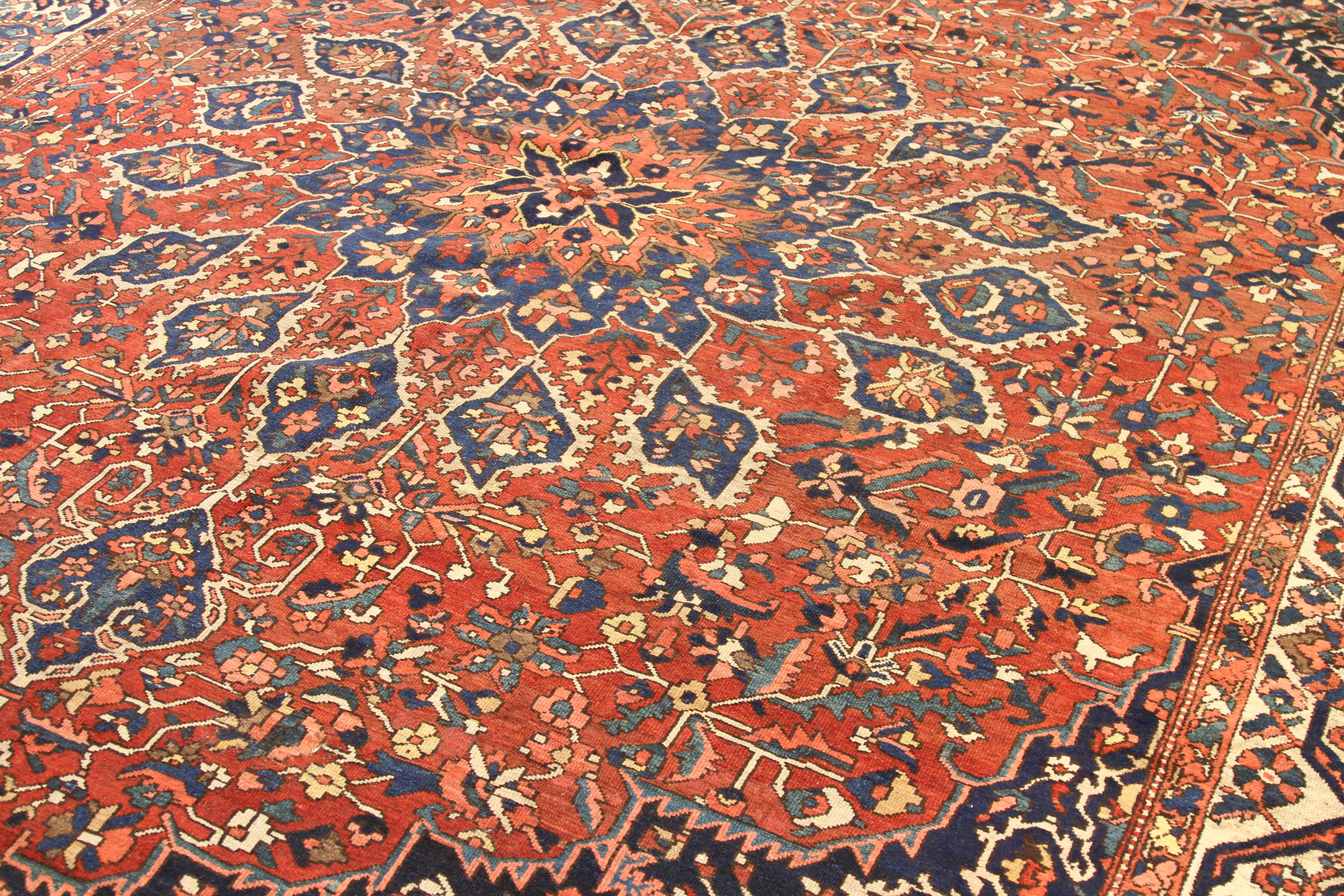 Thumbnail 2 for Antique Persian Bakhtiar Traditional Rug 71184