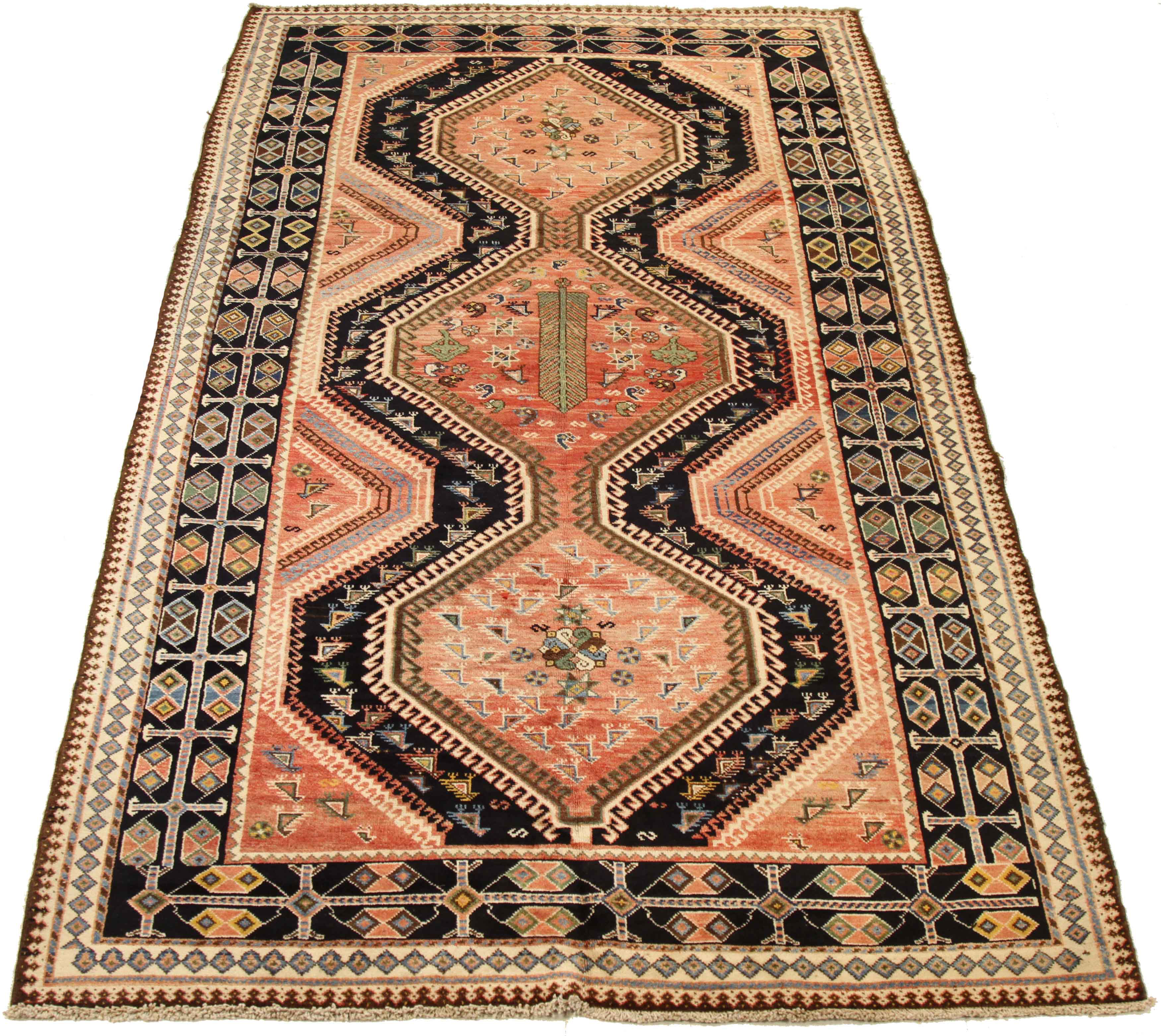 Thumbnail 5 for Antique Persian Bakhtiar Traditional Rug 71190