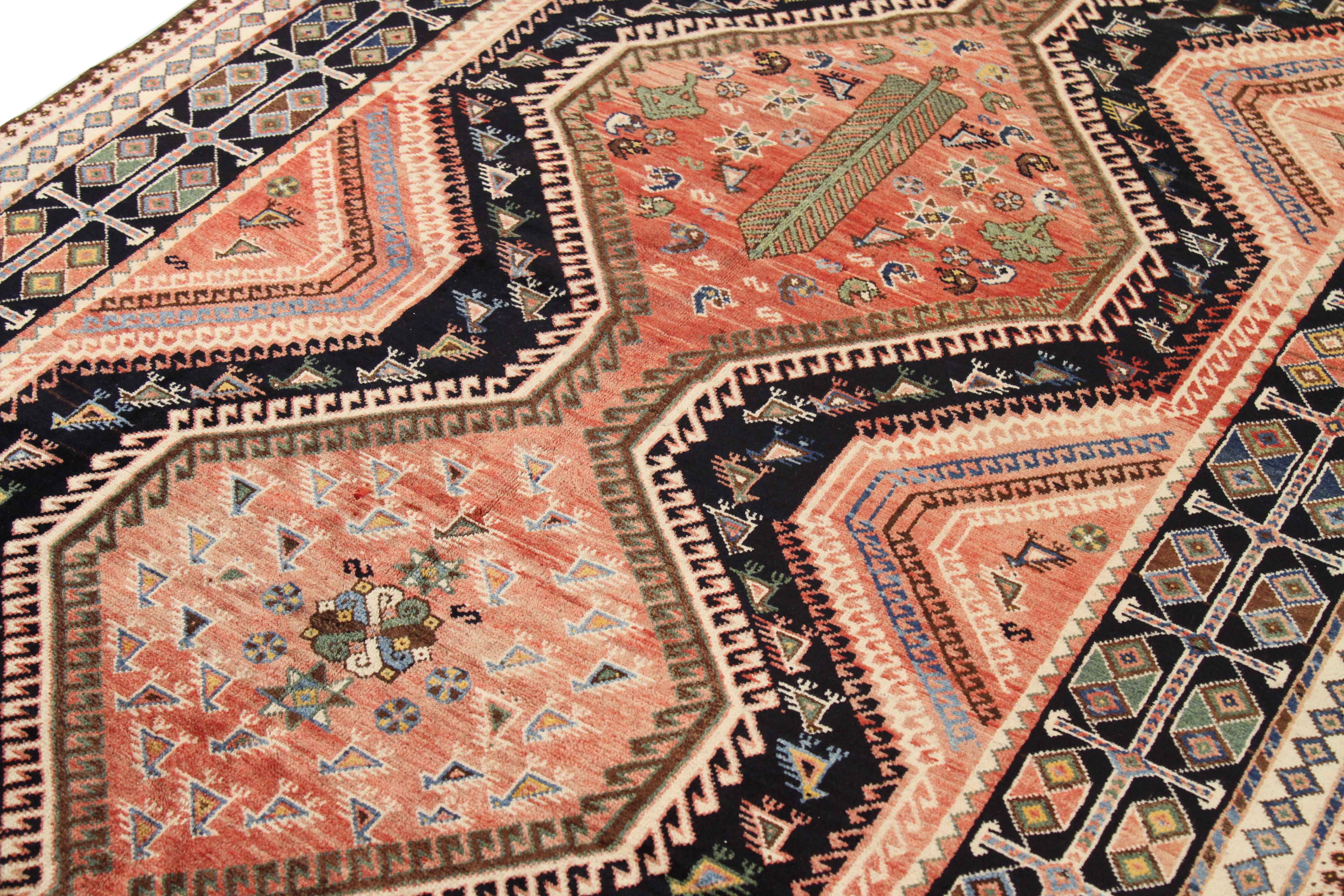 Thumbnail 6 for Antique Persian Bakhtiar Traditional Rug 71190