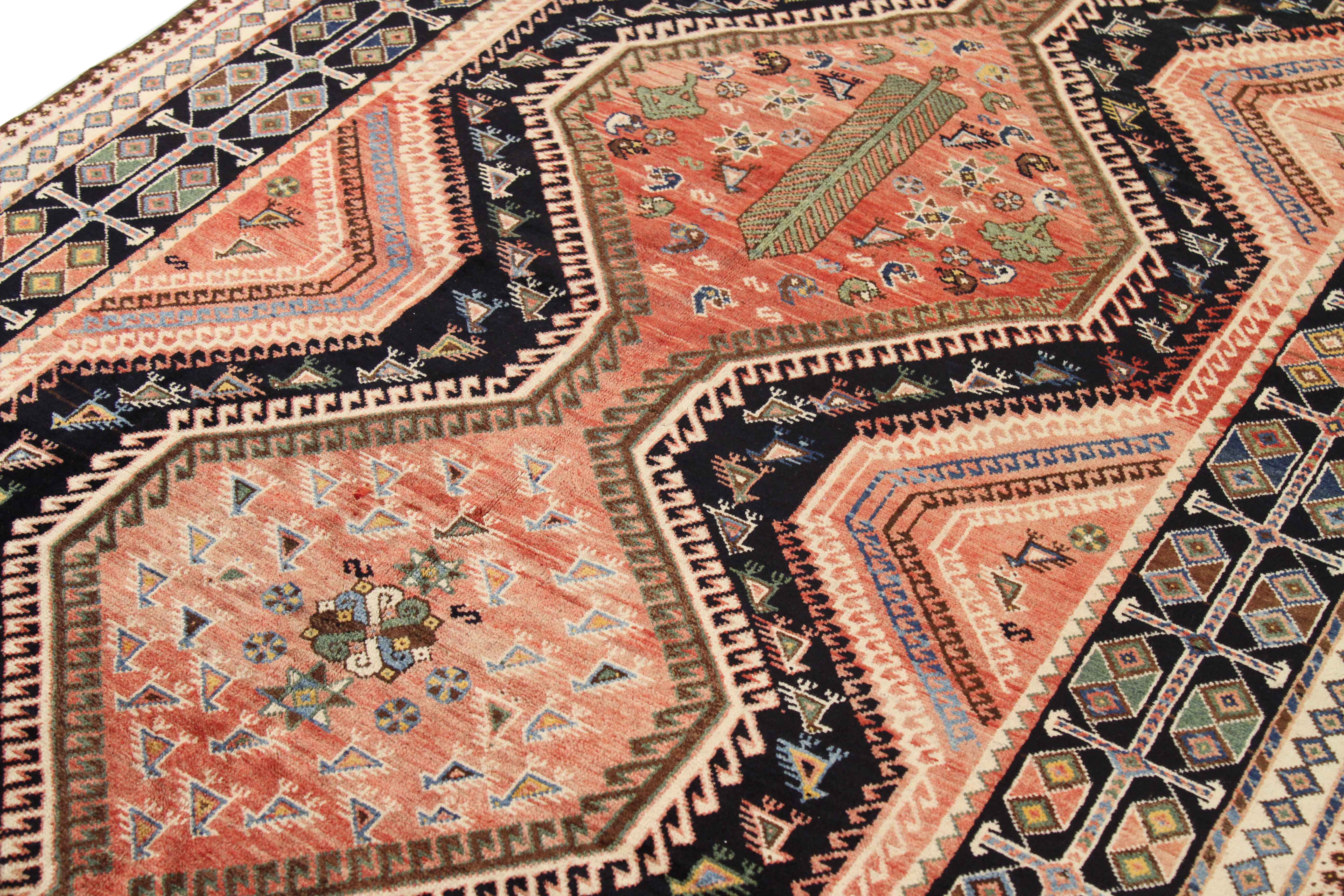 Thumbnail 9 for Antique Persian Bakhtiar Traditional Rug 71190