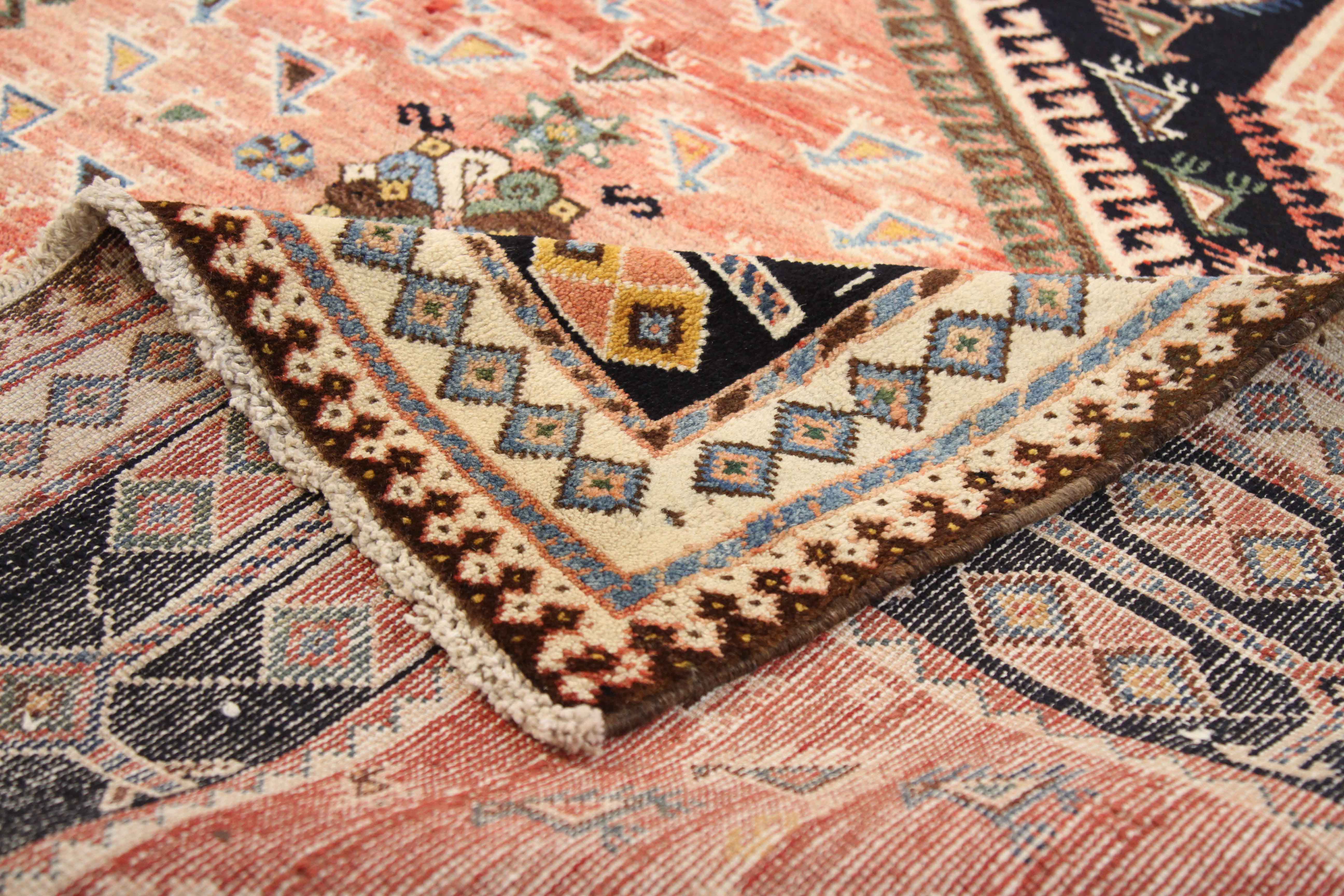 Thumbnail 10 for Antique Persian Bakhtiar Traditional Rug 71190