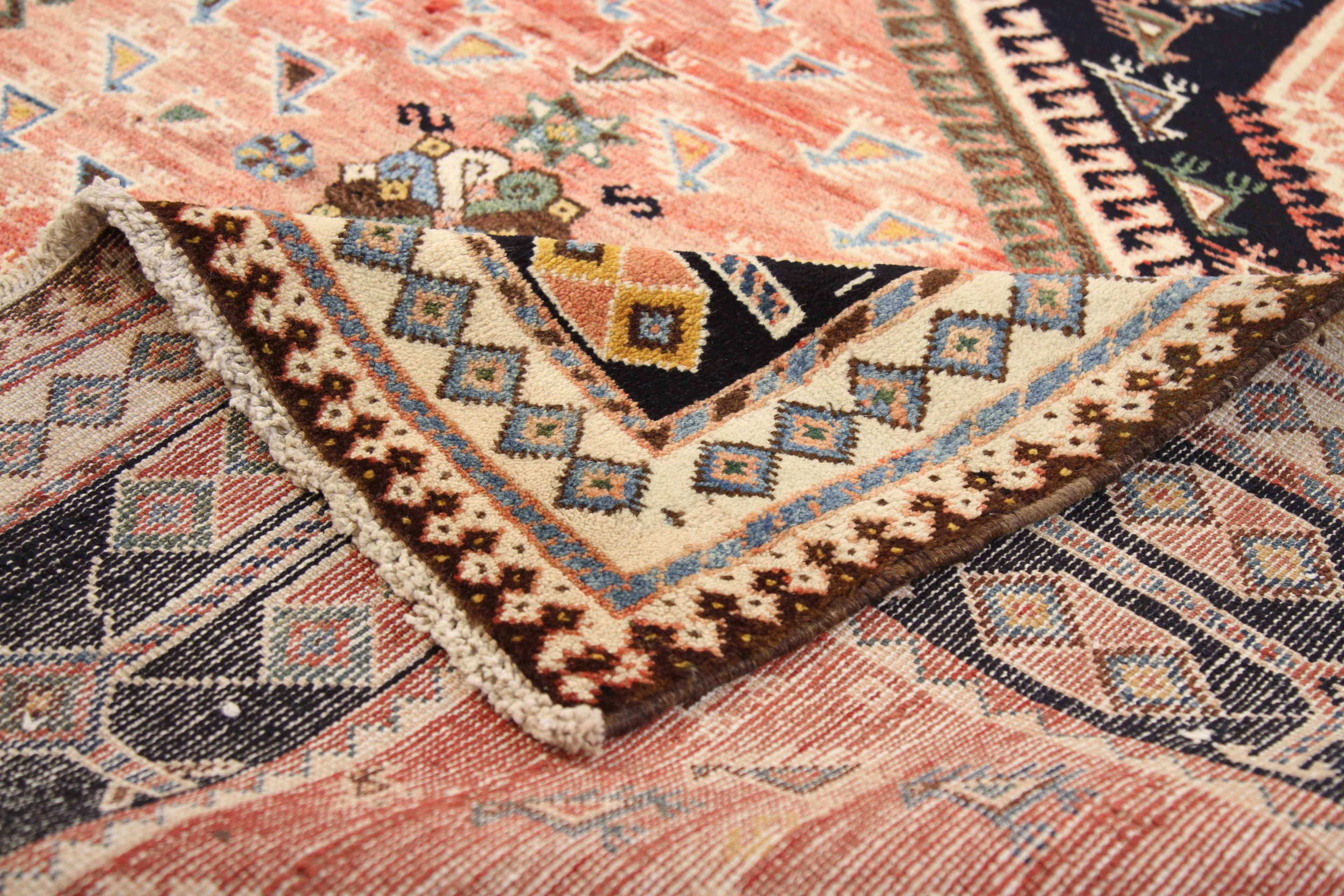 Thumbnail 2 for Antique Persian Bakhtiar Traditional Rug 71190