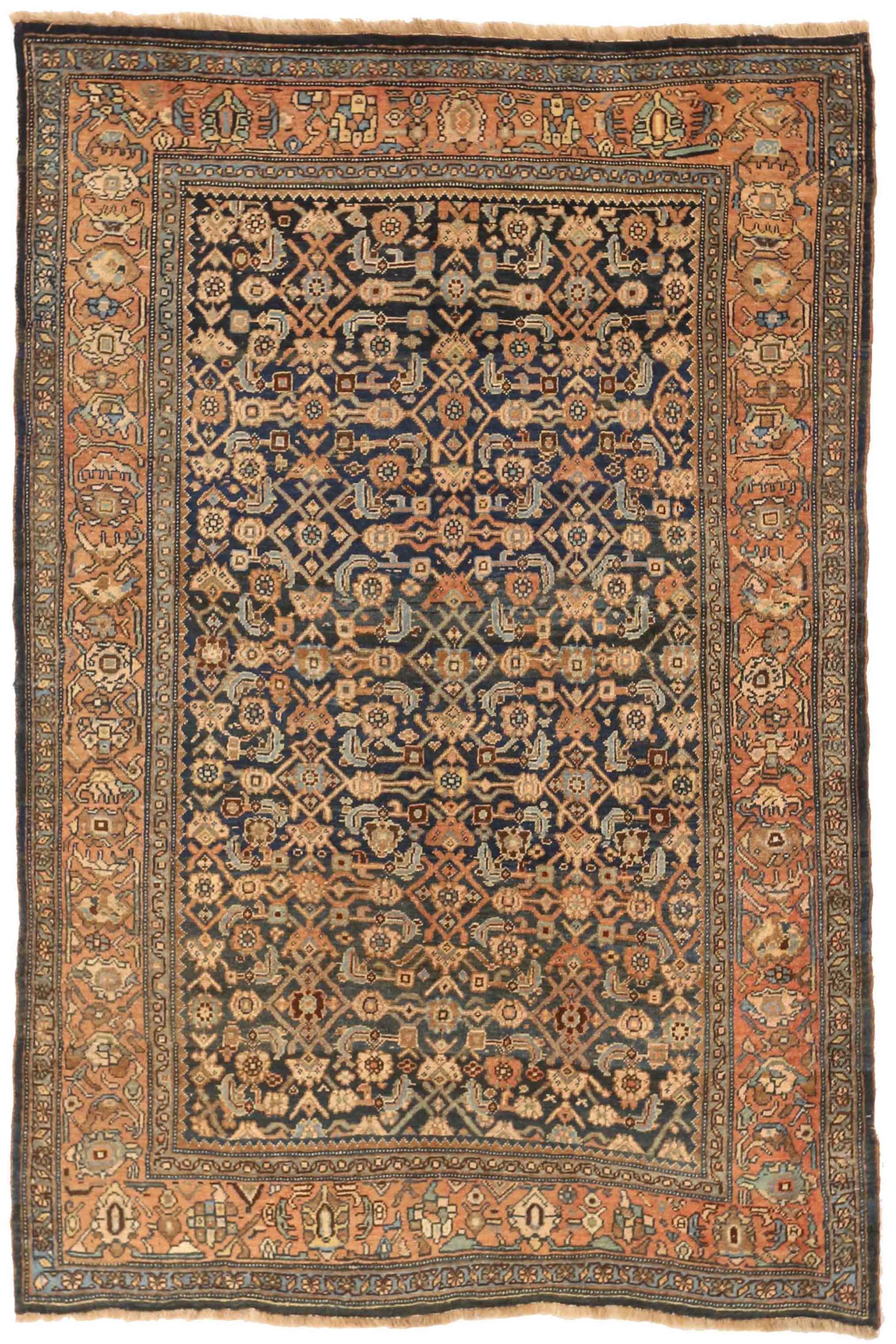 Thumbnail 8 for Antique Persian Bijar Traditional Rug 71193