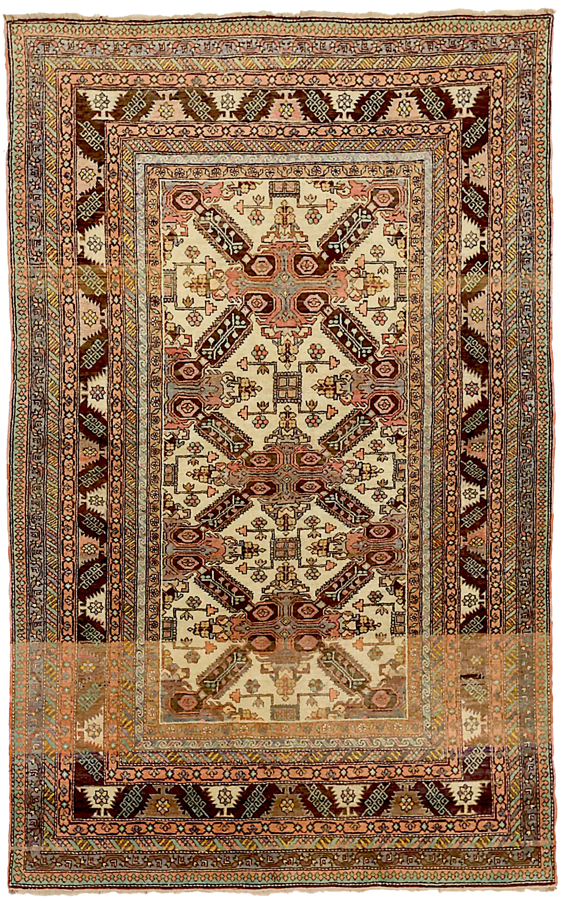 Thumbnail 2 for Antique Russia Karabagh Transitional Rug 71151