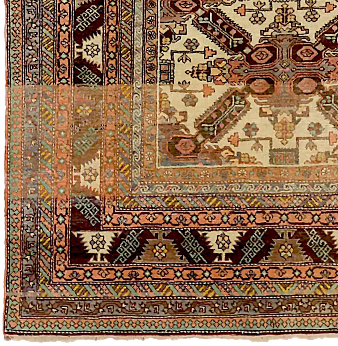 Thumbnail 5 for Antique Russia Karabagh Transitional Rug 71151