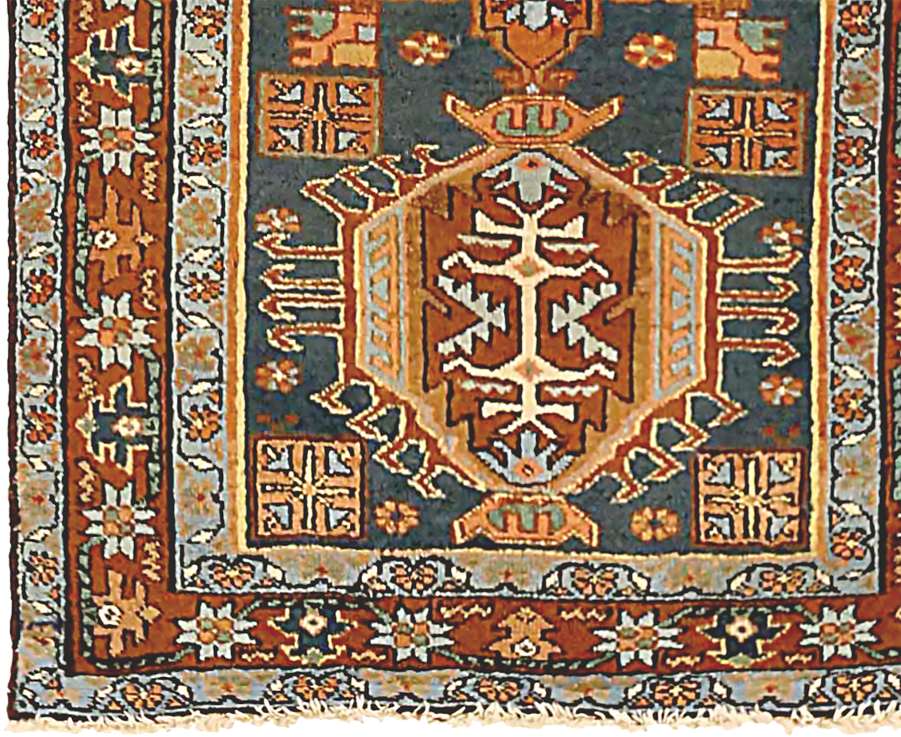 Thumbnail 5 for Antique Persian Heriz Traditional Rug 71170