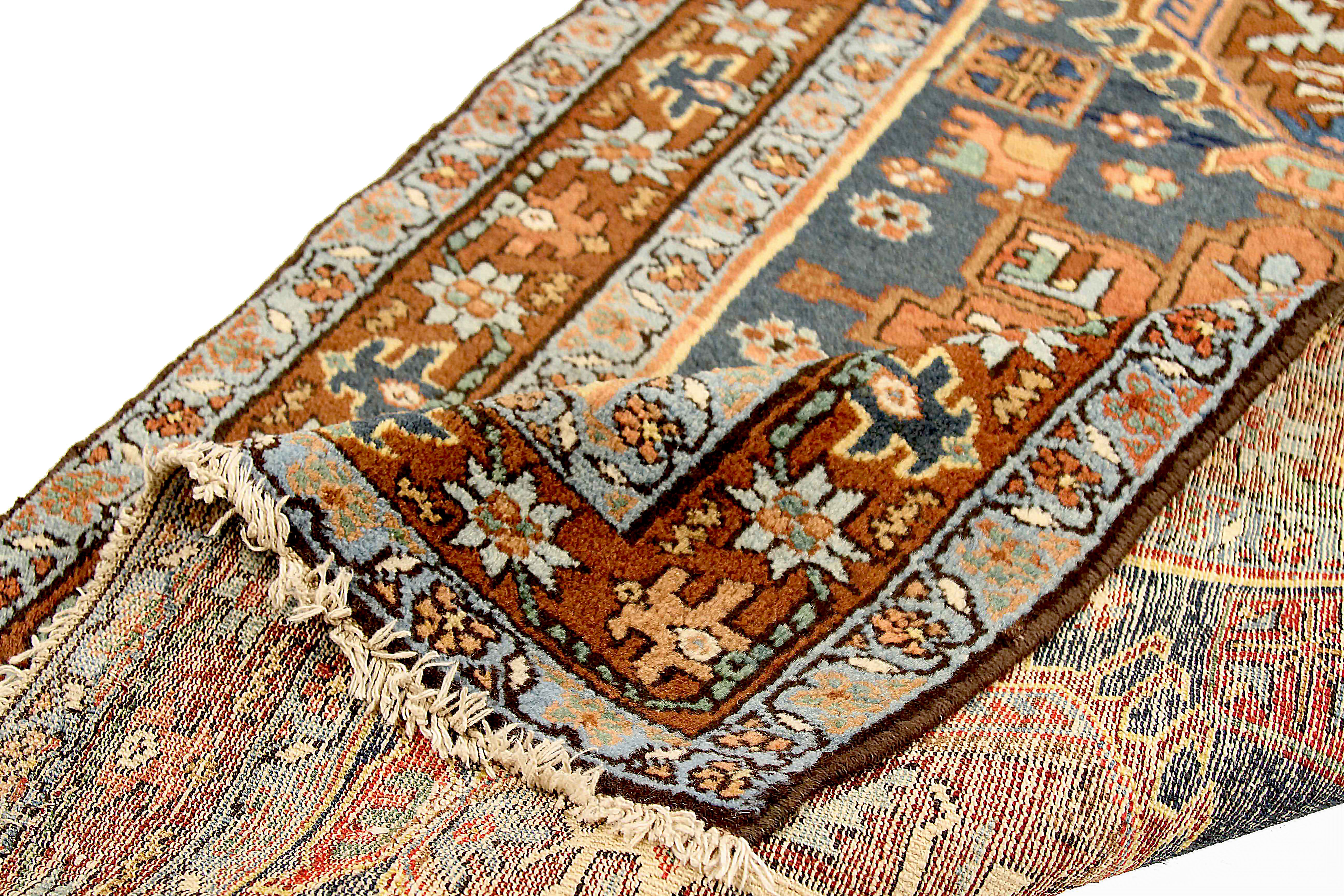 Thumbnail 3 for Antique Persian Heriz Traditional Rug 71170