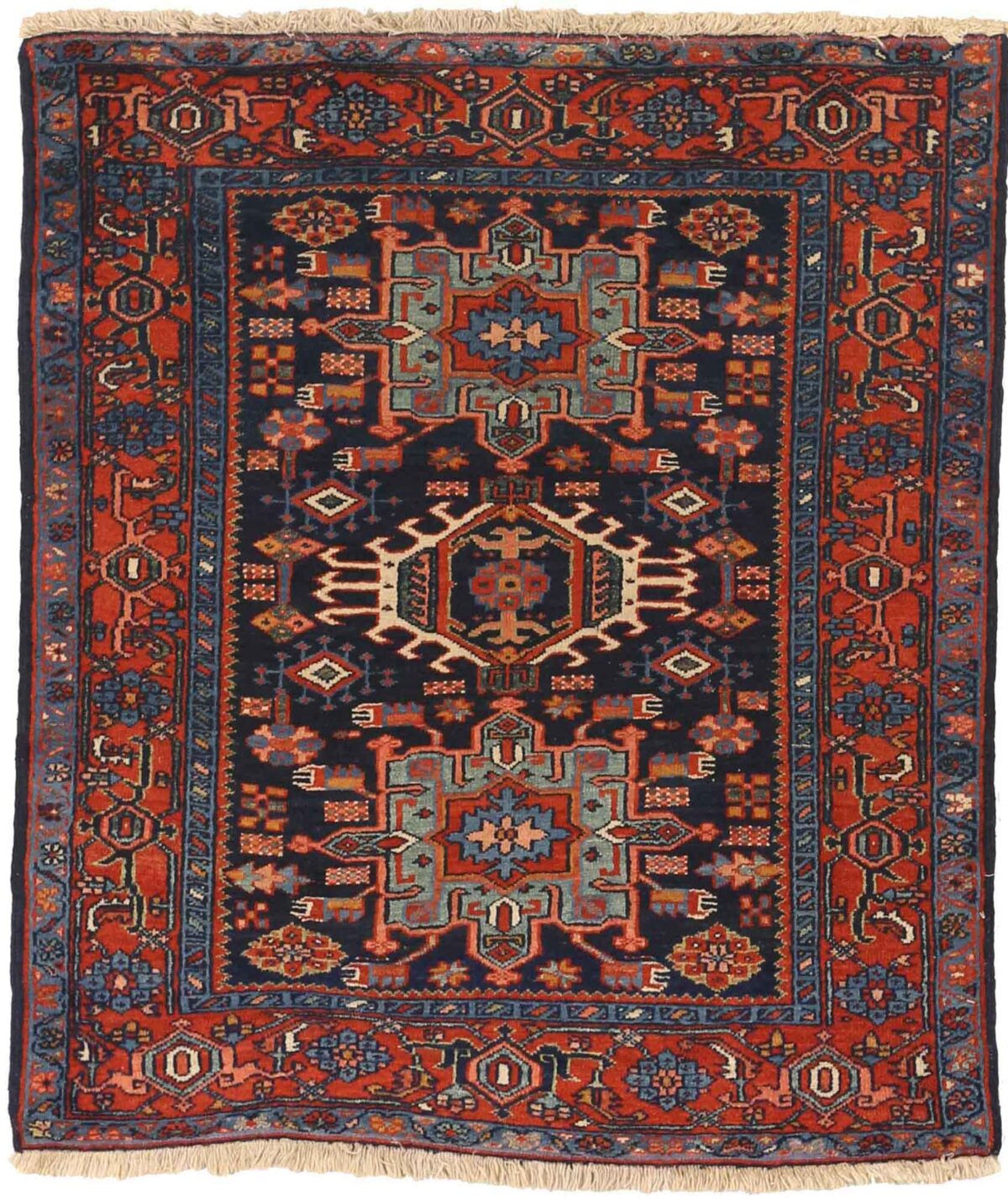 Thumbnail 7 for Antique Persian Karajeh Traditional Rug 71135