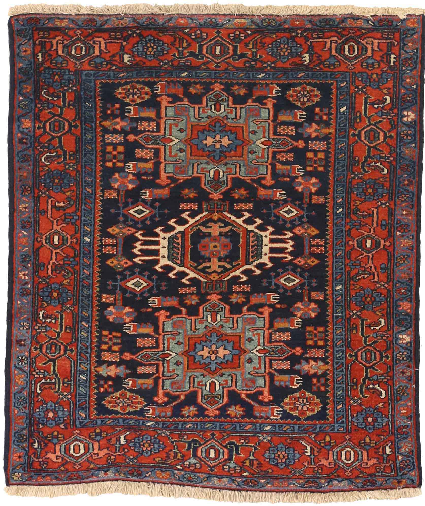 Thumbnail 8 for Antique Persian Karajeh Traditional Rug 71135