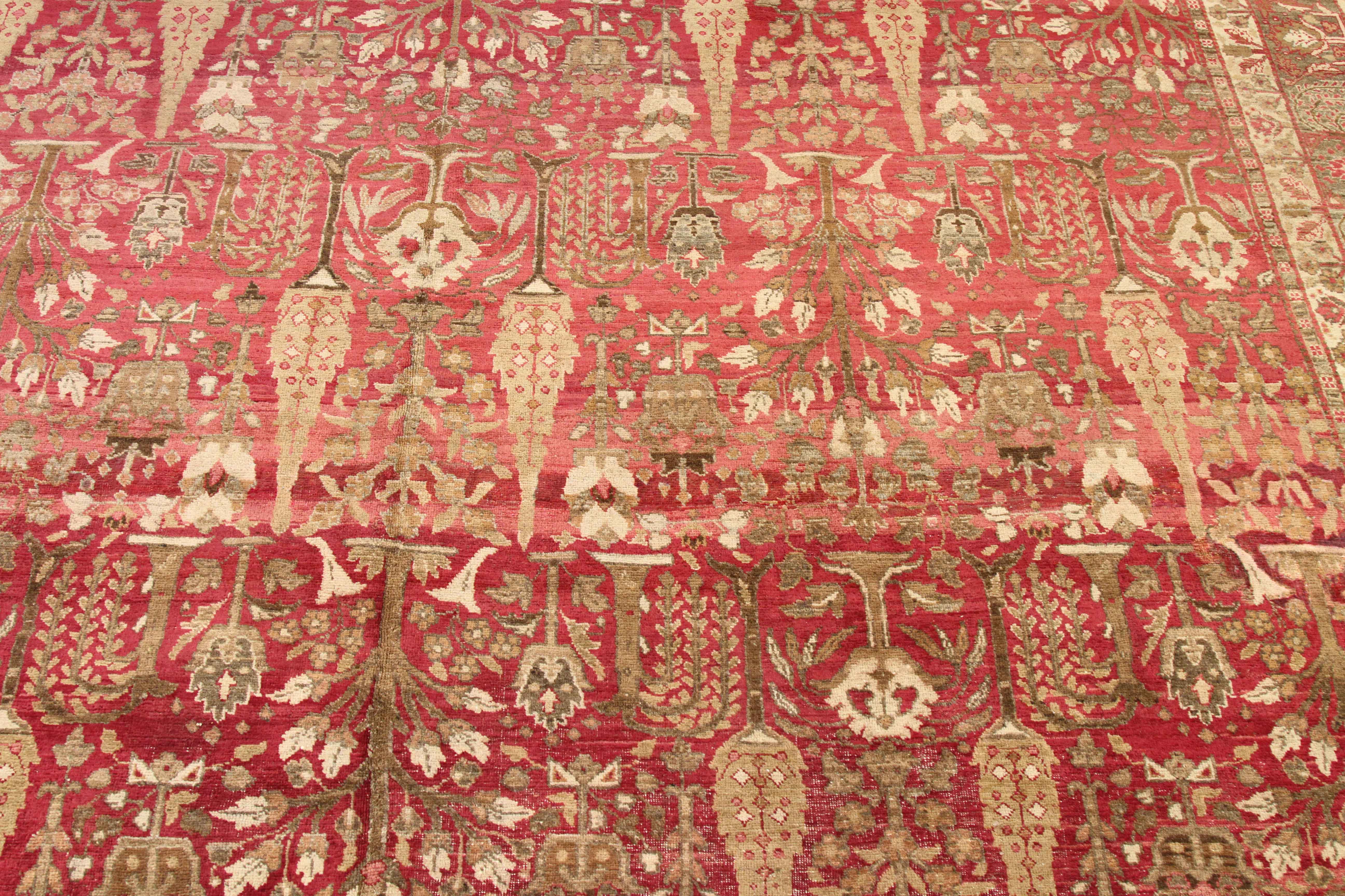 Thumbnail 2 for Antique Persian Tabriz Traditional Rug 54024
