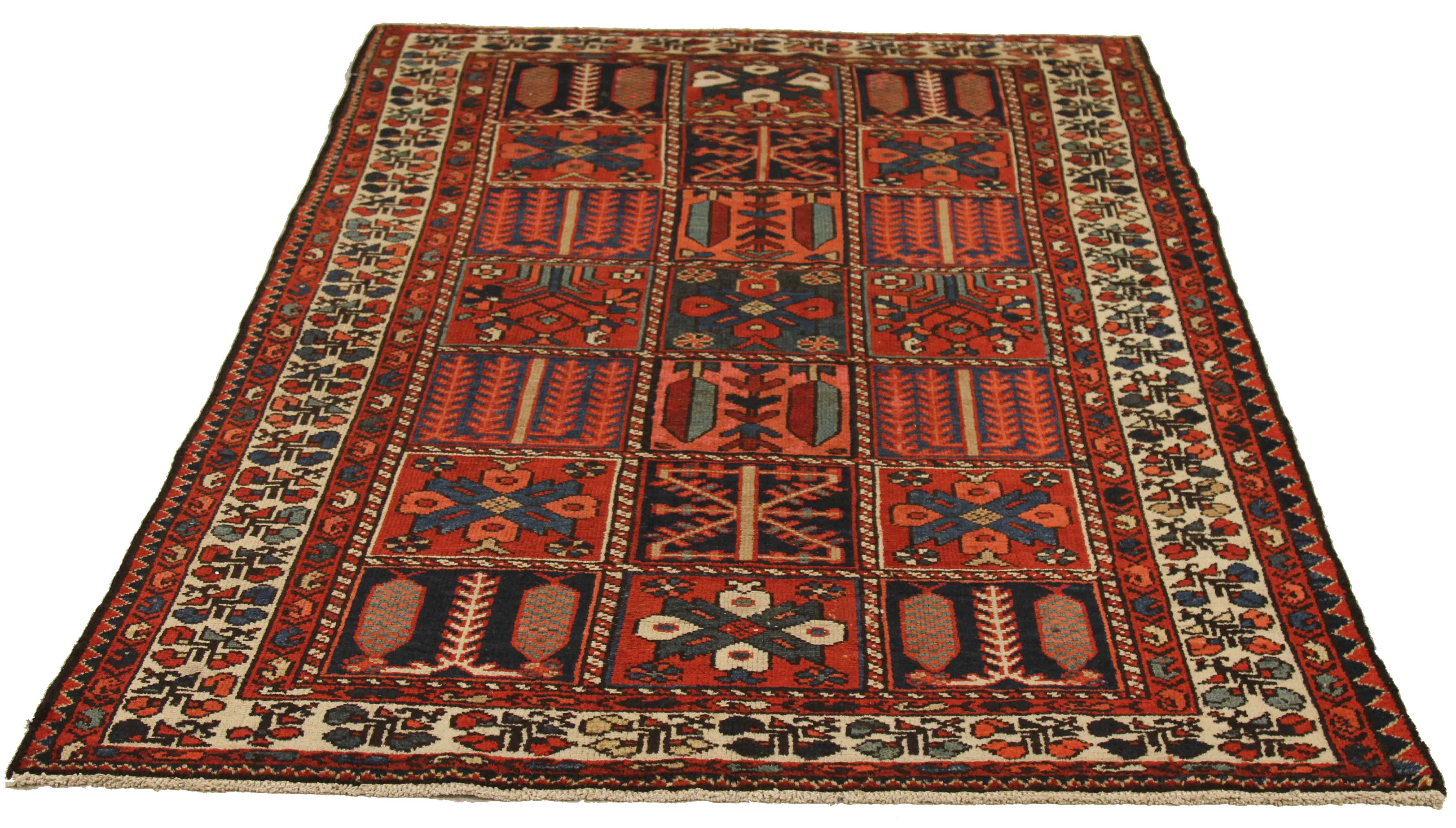 Thumbnail 9 for Antique Persian Bakhtiar Traditional Rug 53971