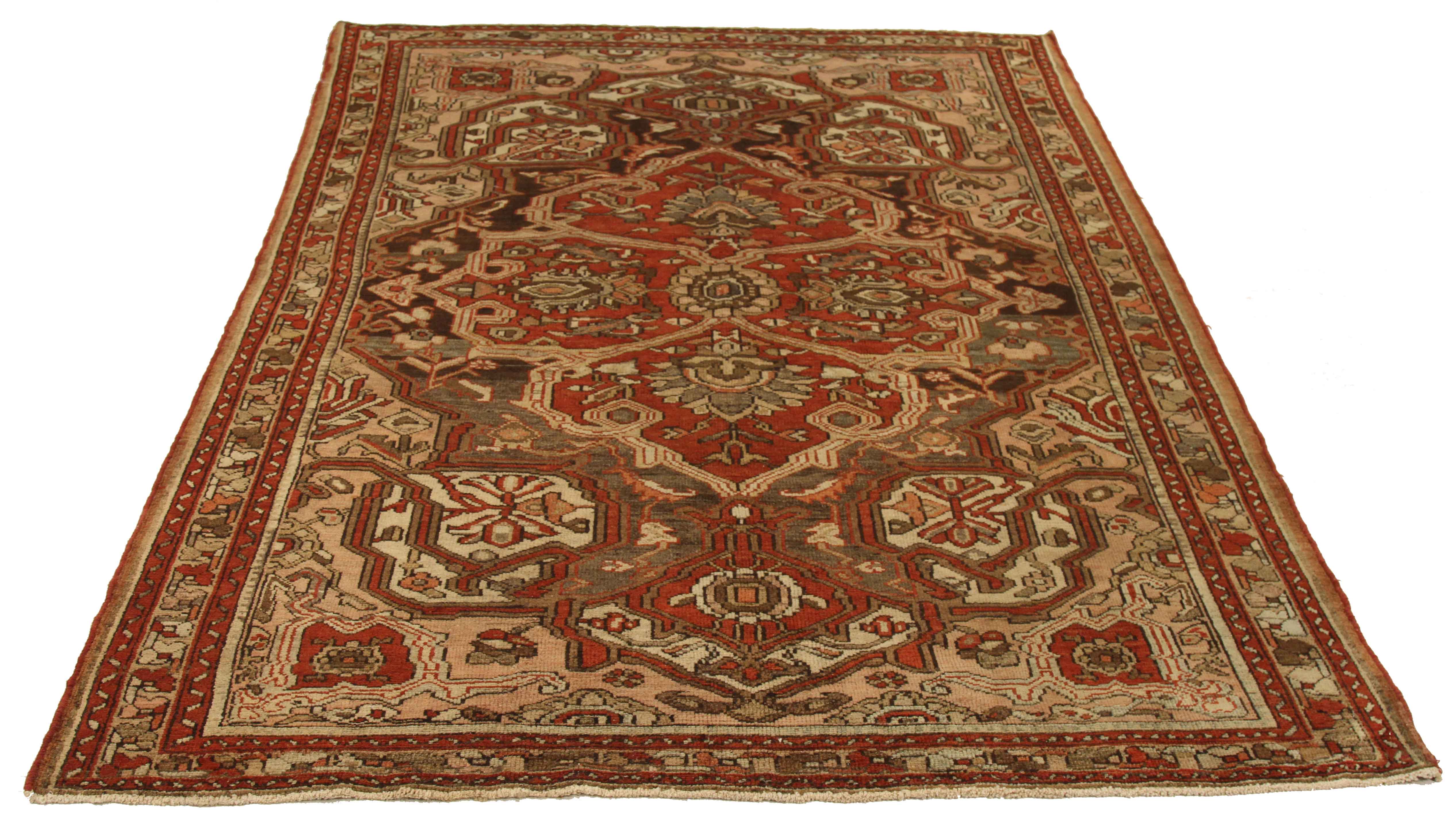 Thumbnail 9 for Antique Persian Bakhtiar Traditional Rug 53972